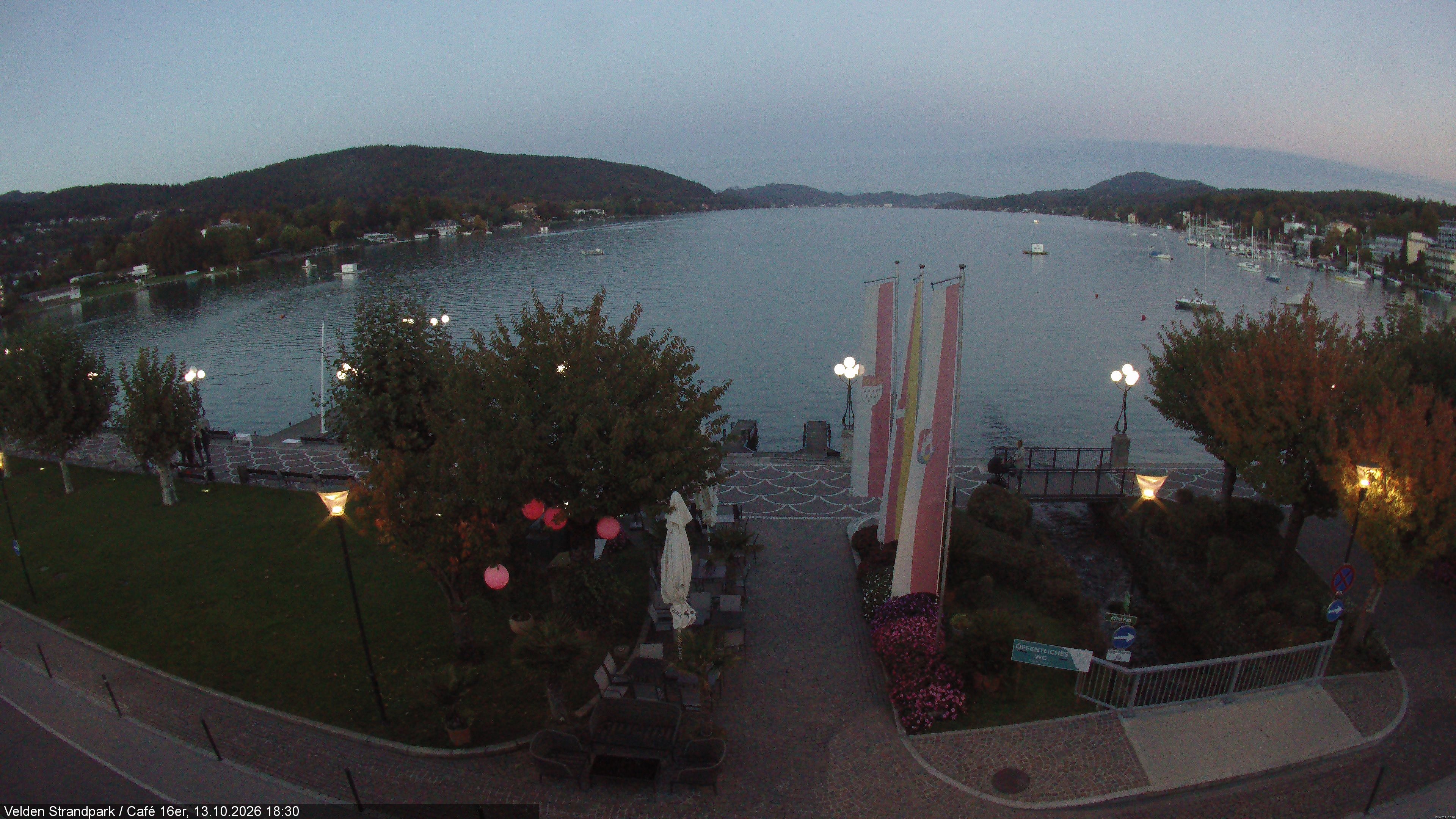 Archiv Foto Webcam Velden Strandpark - Wörthersee