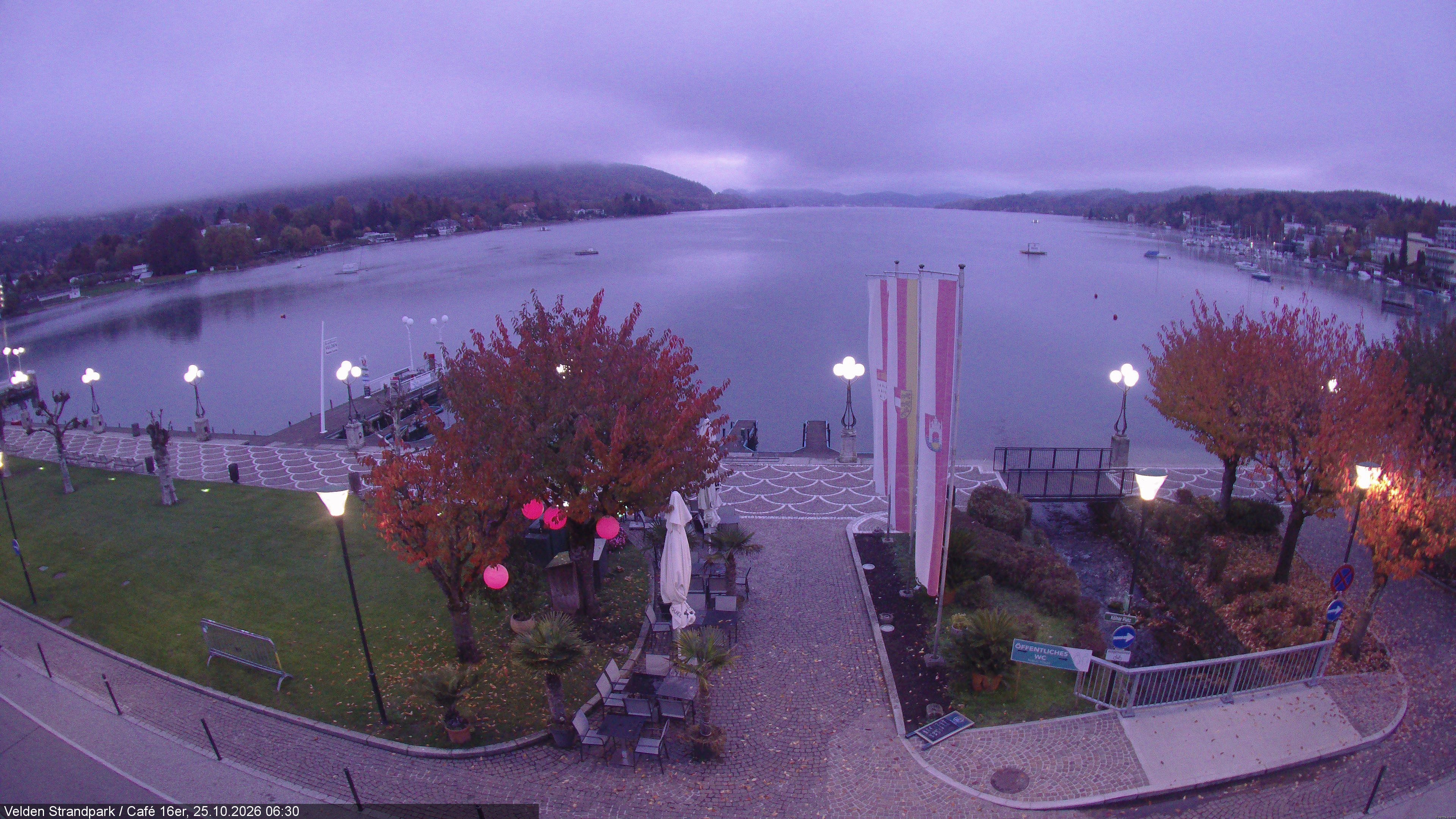 Archiv Foto Webcam Velden Strandpark - Wörthersee