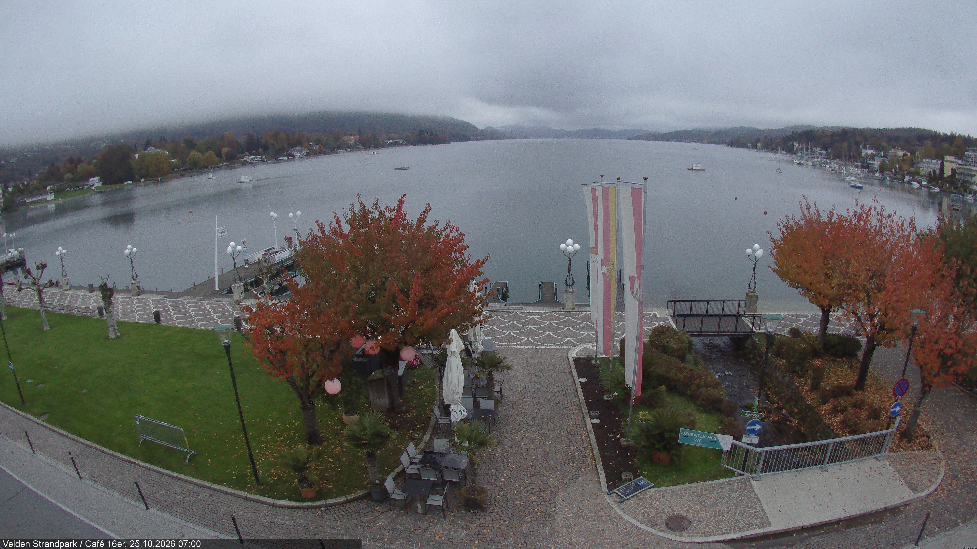 Archiv Foto Webcam Velden Strandpark - Wörthersee