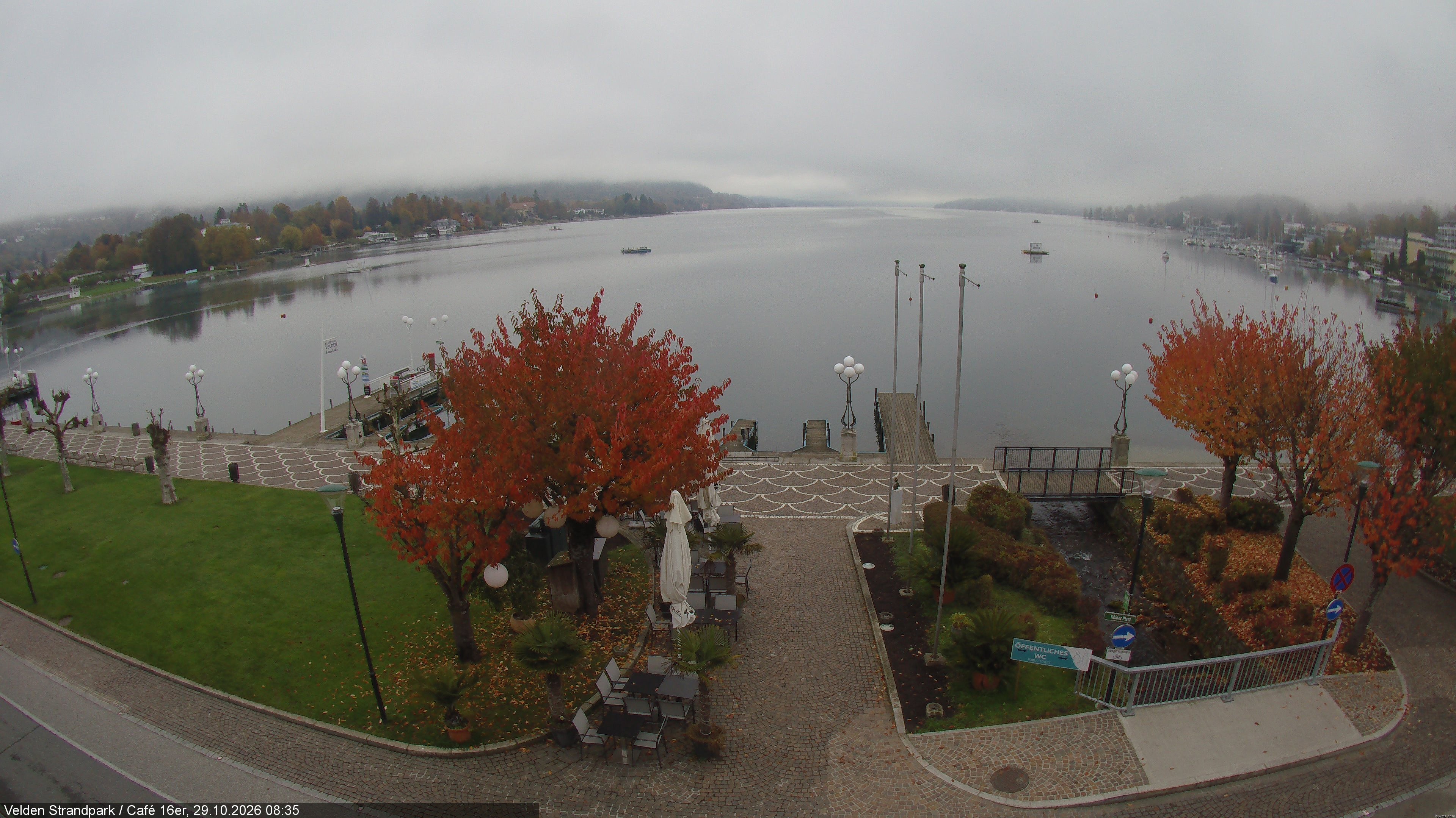 Archiv Foto Webcam Velden Strandpark - Wörthersee