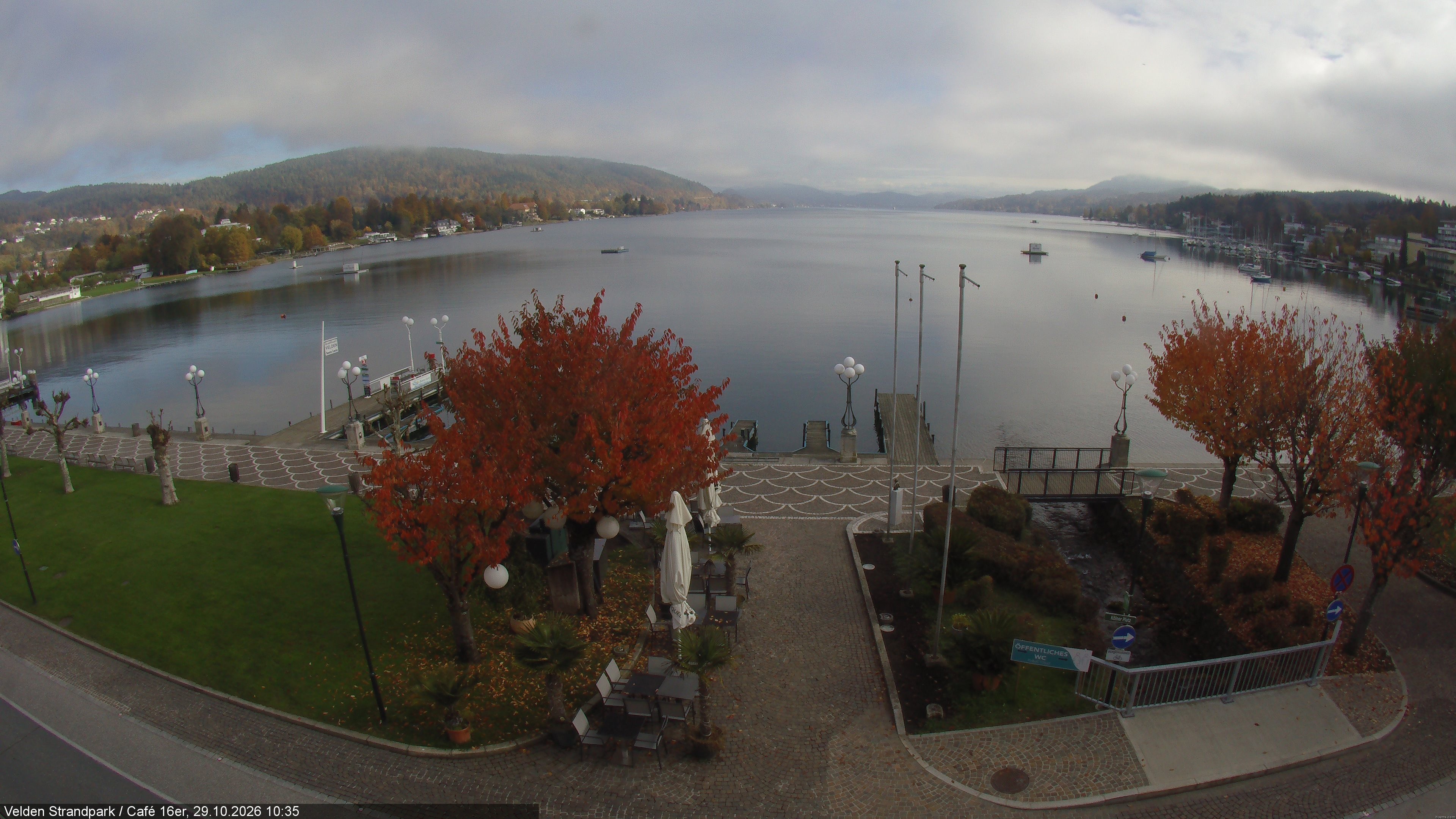Archiv Foto Webcam Velden Strandpark - Wörthersee