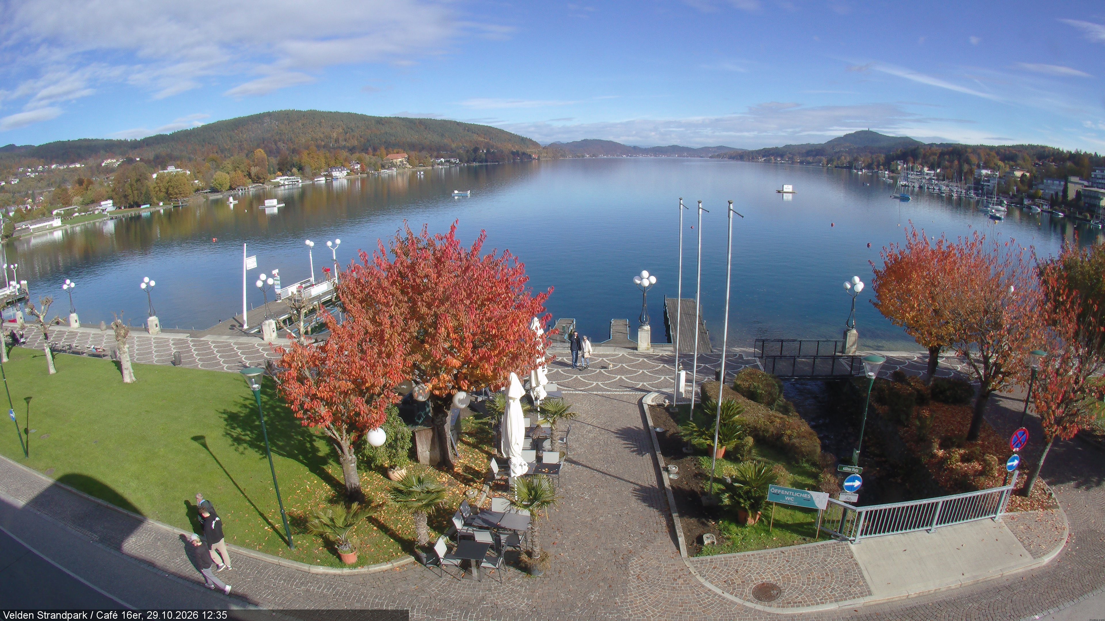 Archiv Foto Webcam Velden Strandpark - Wörthersee