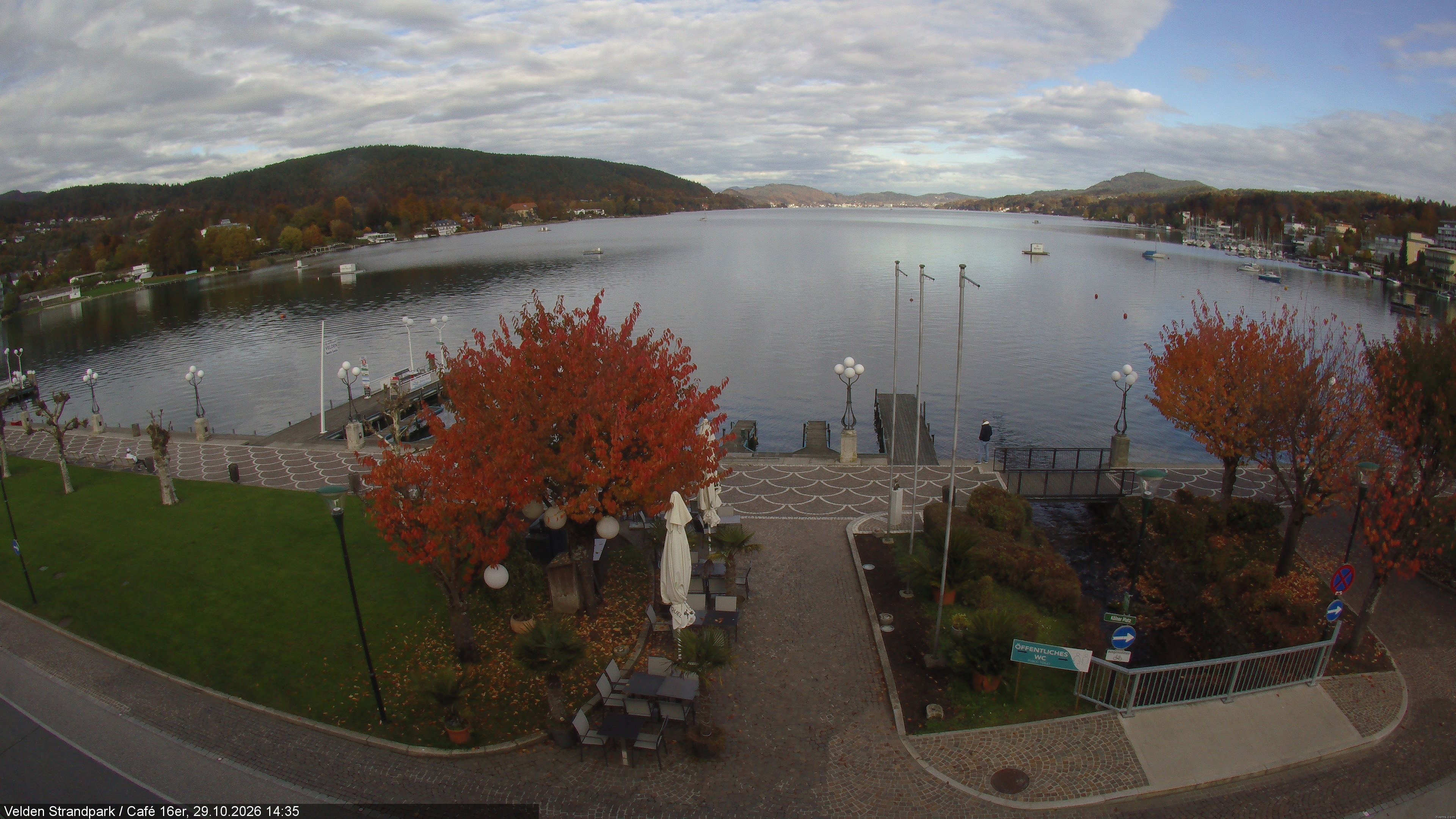 Archiv Foto Webcam Velden Strandpark - Wörthersee