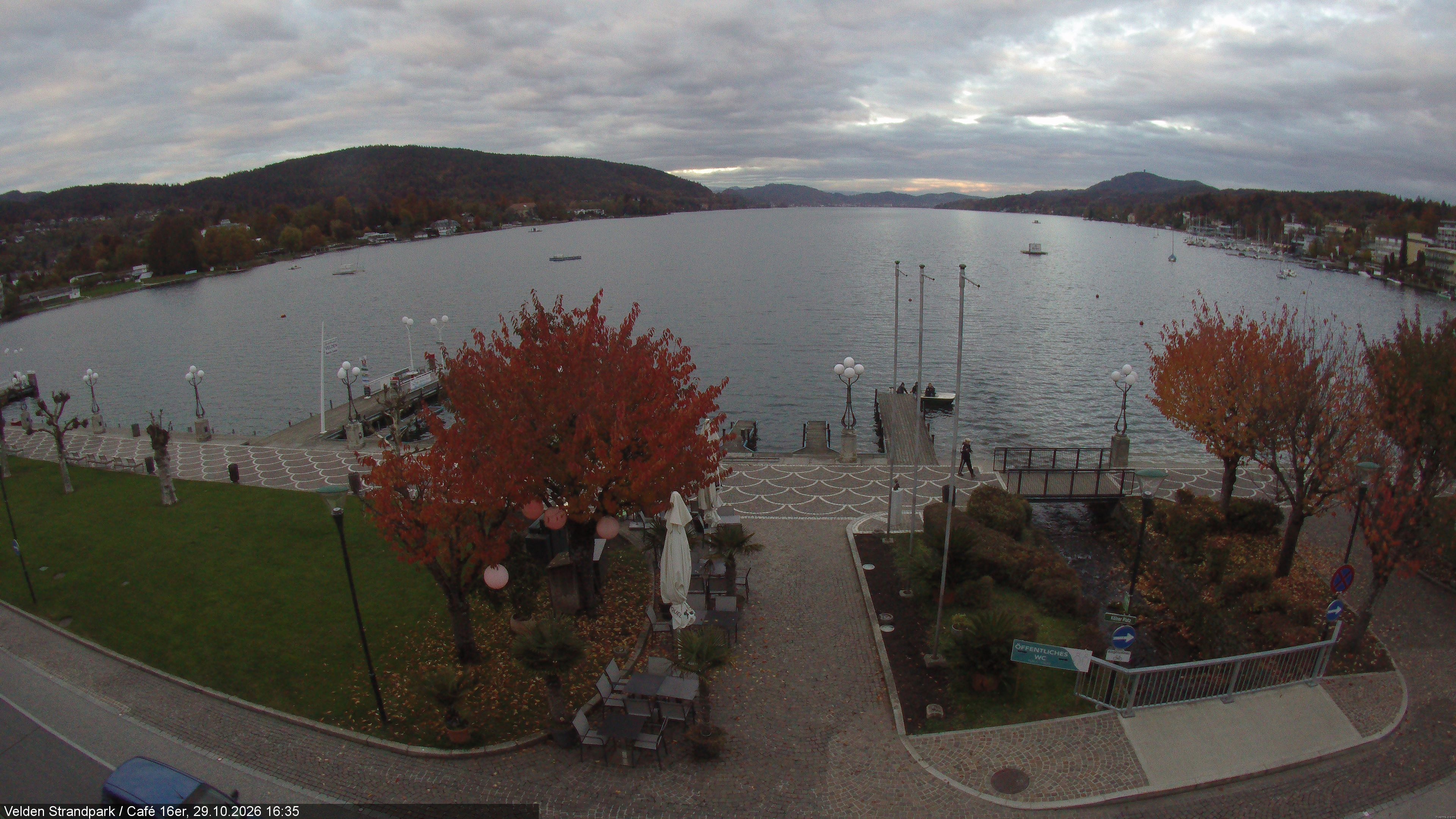 Archiv Foto Webcam Velden Strandpark - Wörthersee