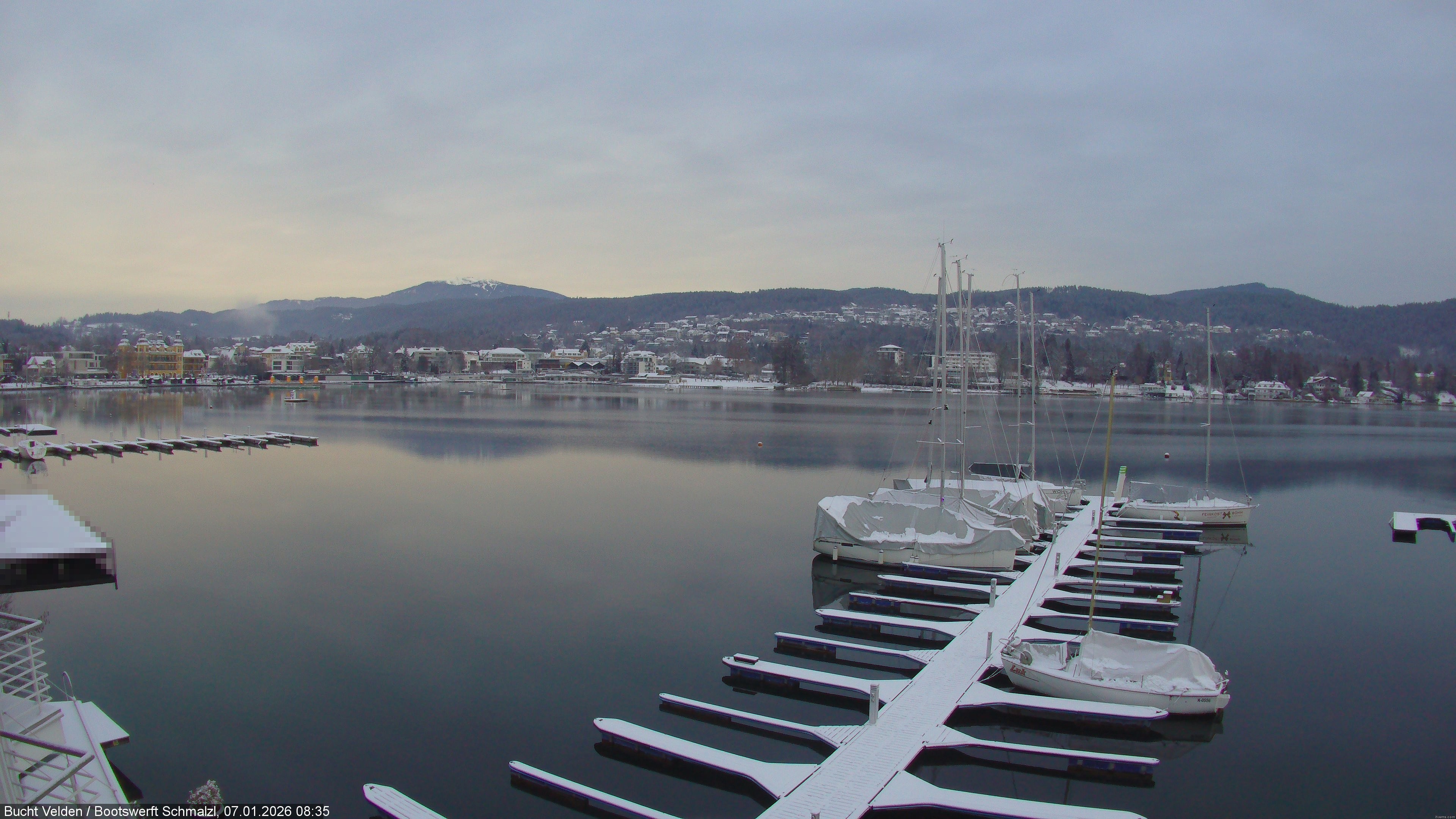 Archiv Foto Webcam Bootswerft Schmalzl - Wörthersee