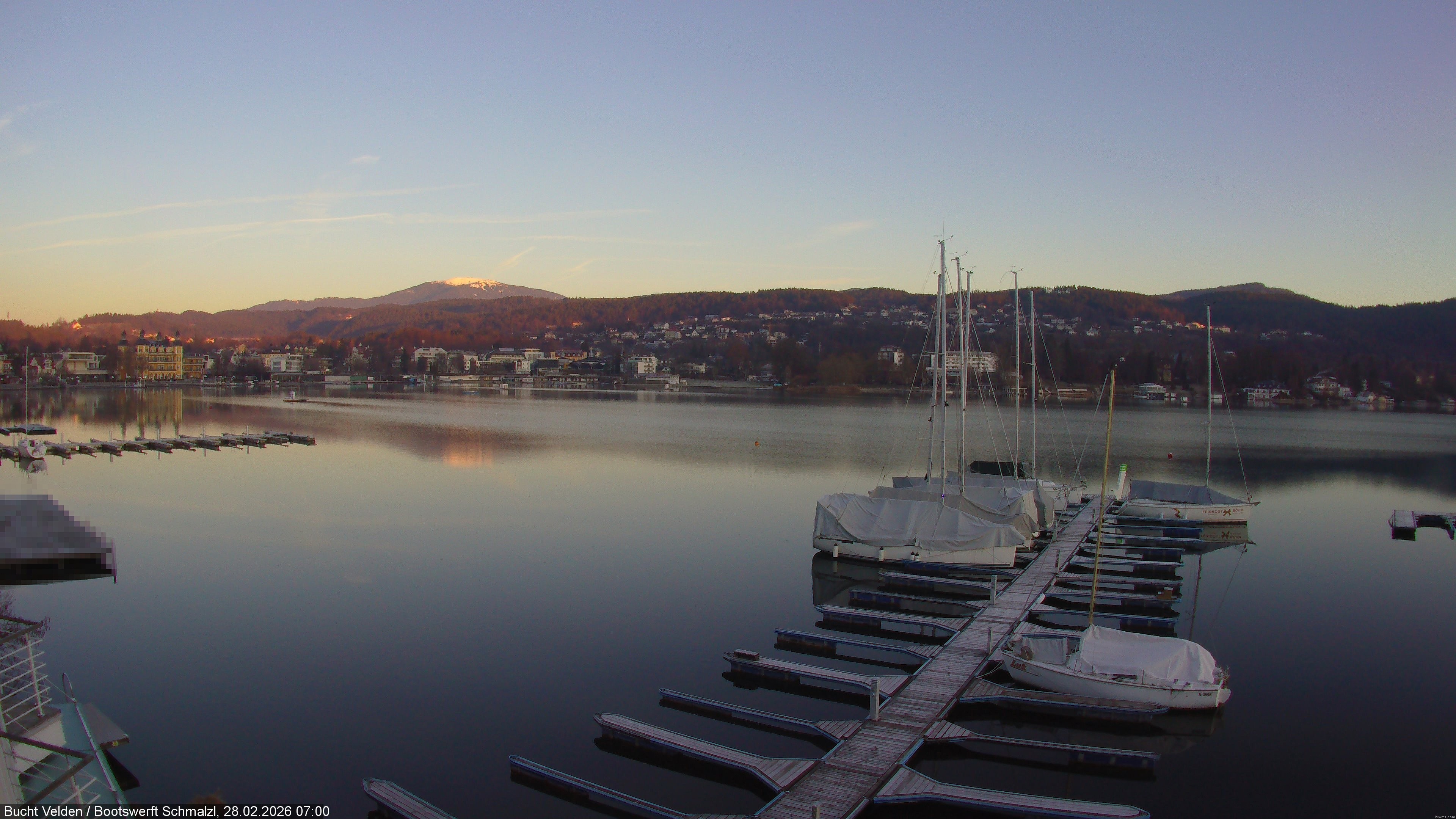 Archiv Foto Webcam Bootswerft Schmalzl - Wörthersee