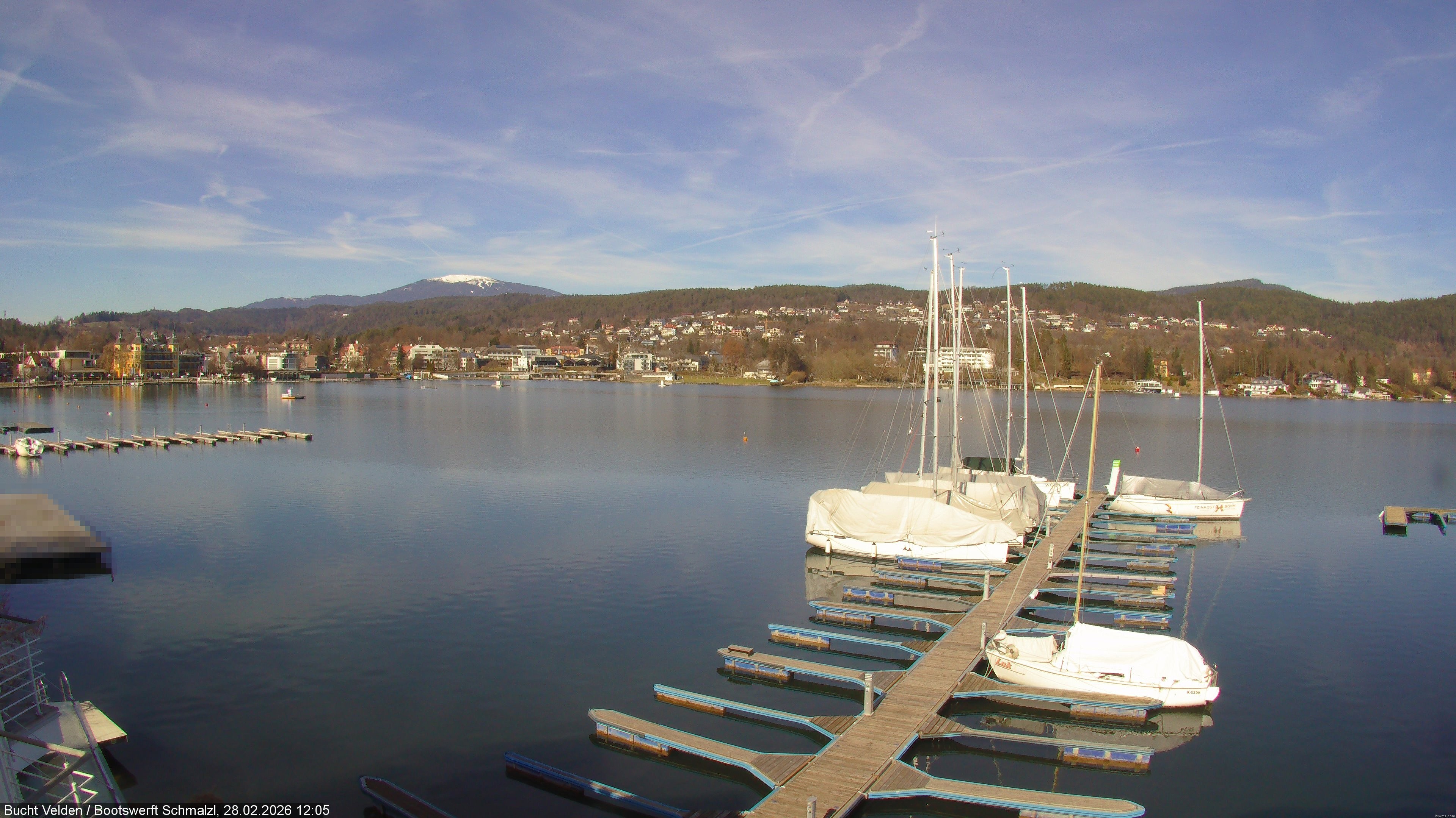 Archiv Foto Webcam Bootswerft Schmalzl - Wörthersee