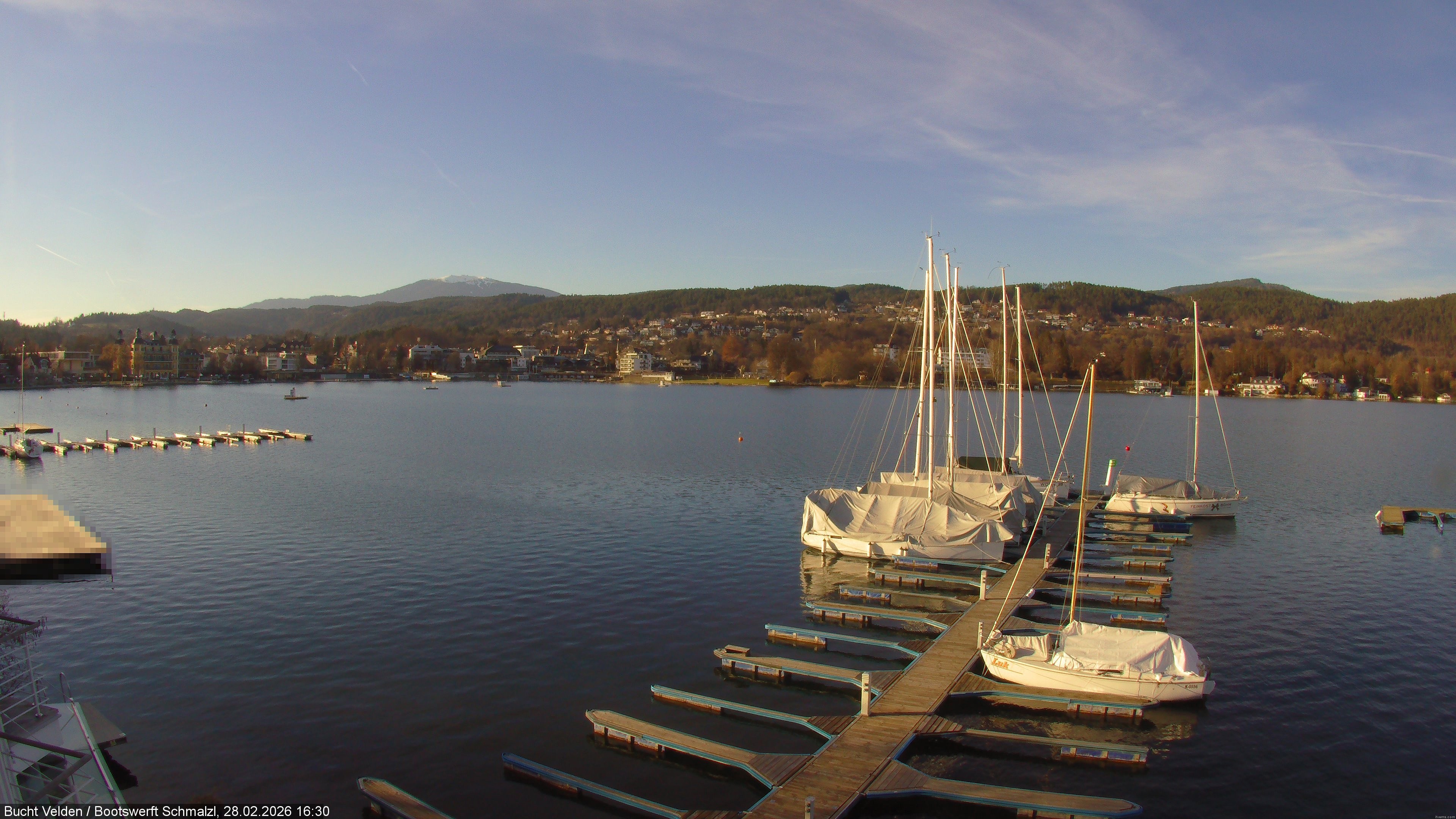 Archiv Foto Webcam Bootswerft Schmalzl - Wörthersee