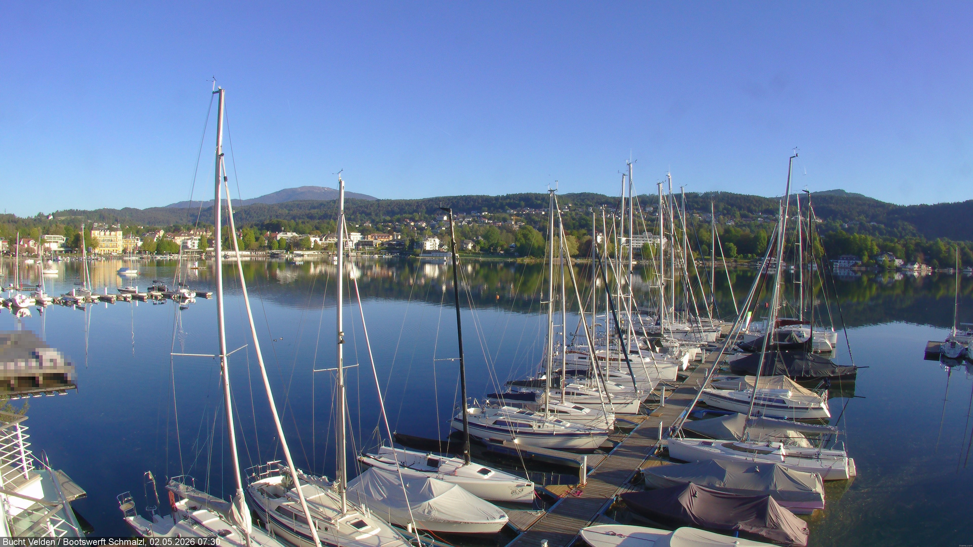 Archiv Foto Webcam Bootswerft Schmalzl - Wörthersee