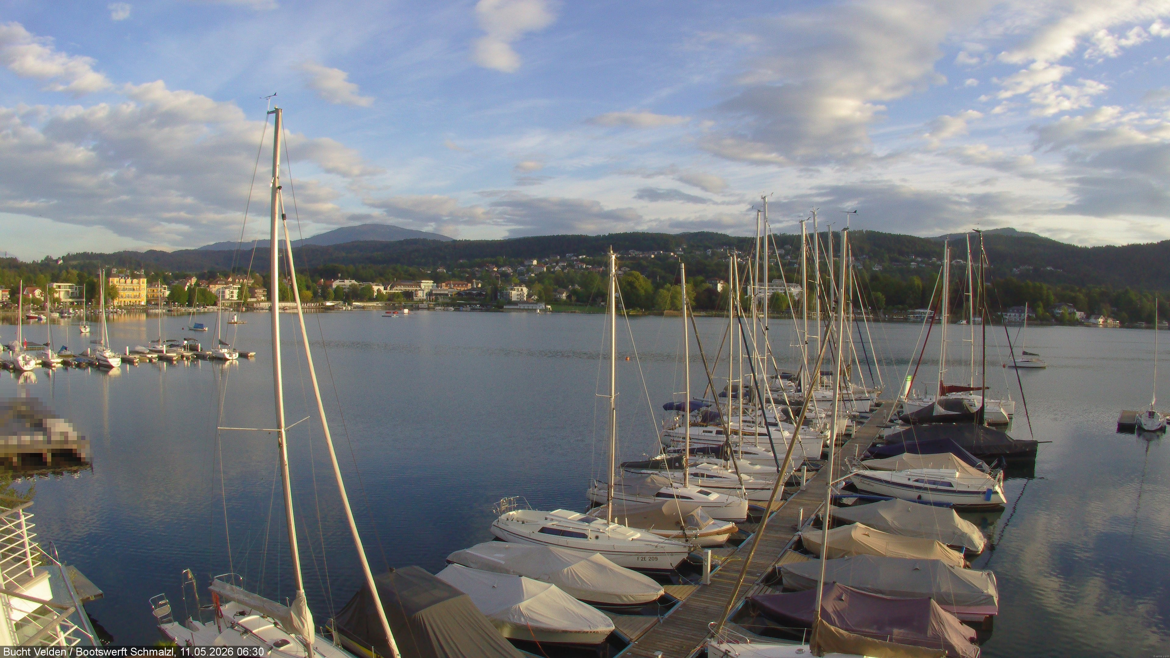 Archiv Foto Webcam Bootswerft Schmalzl - Wörthersee