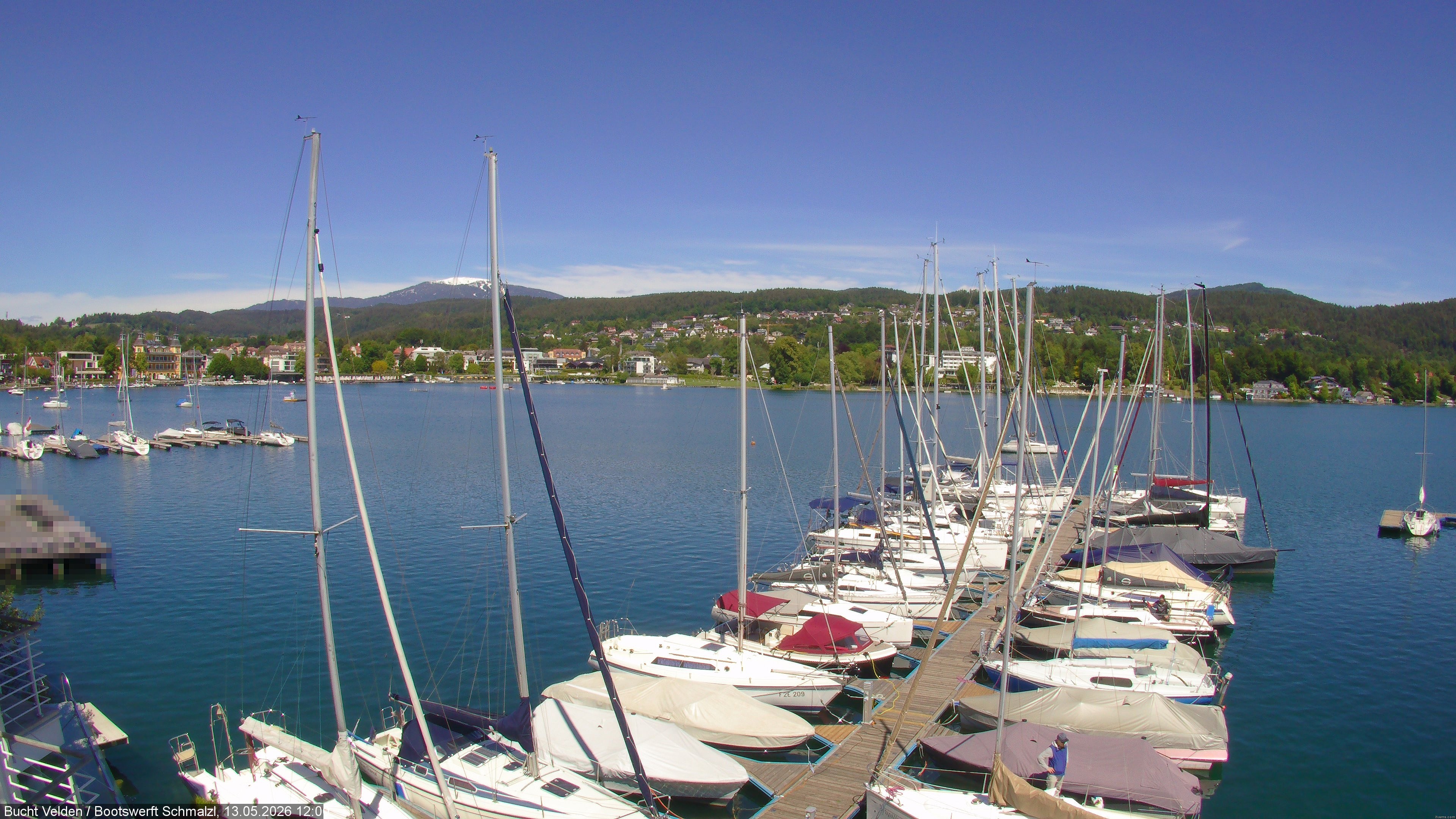 Archiv Foto Webcam Bootswerft Schmalzl - Wörthersee