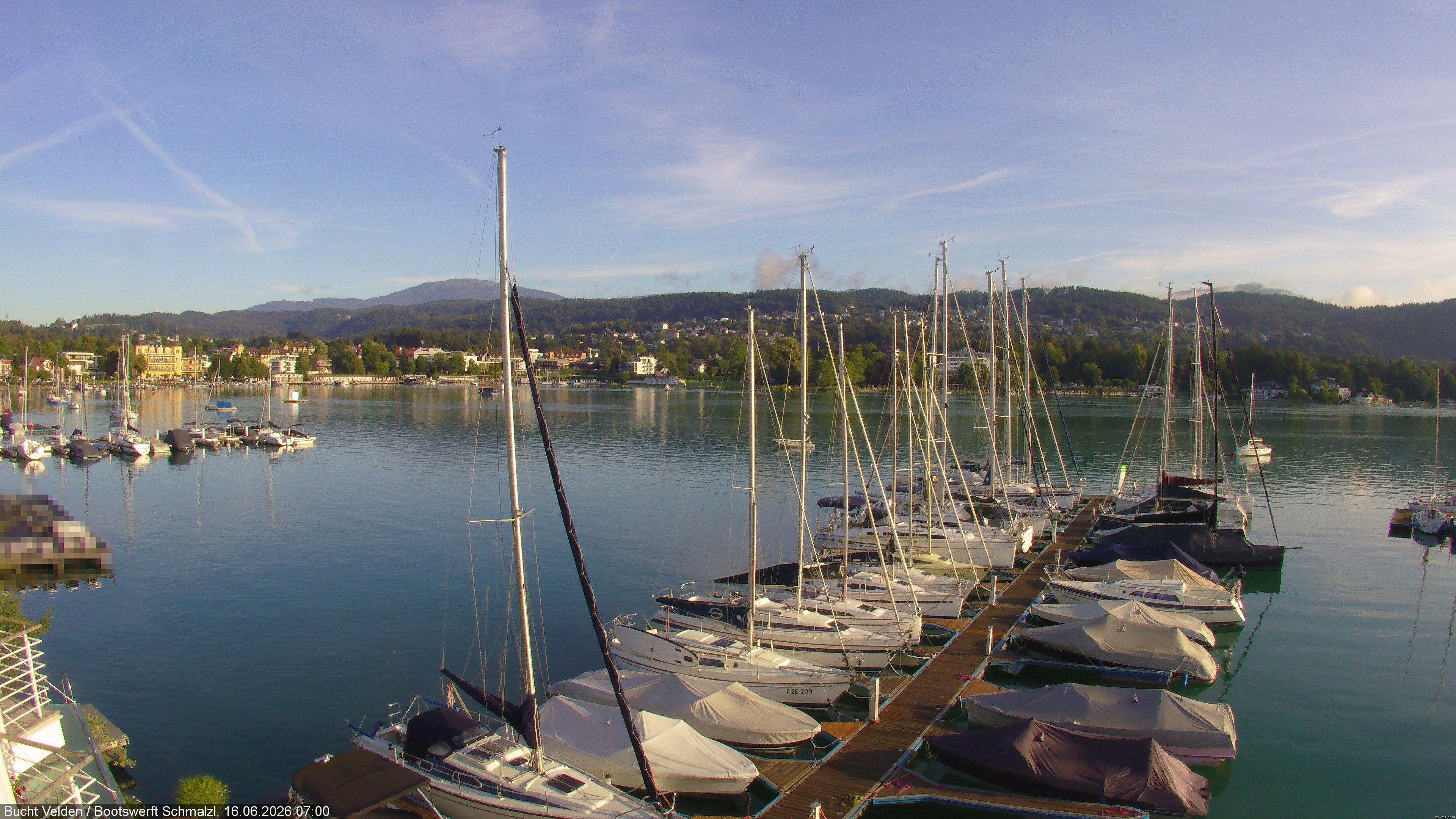 Archiv Foto Webcam Bootswerft Schmalzl - Wörthersee
