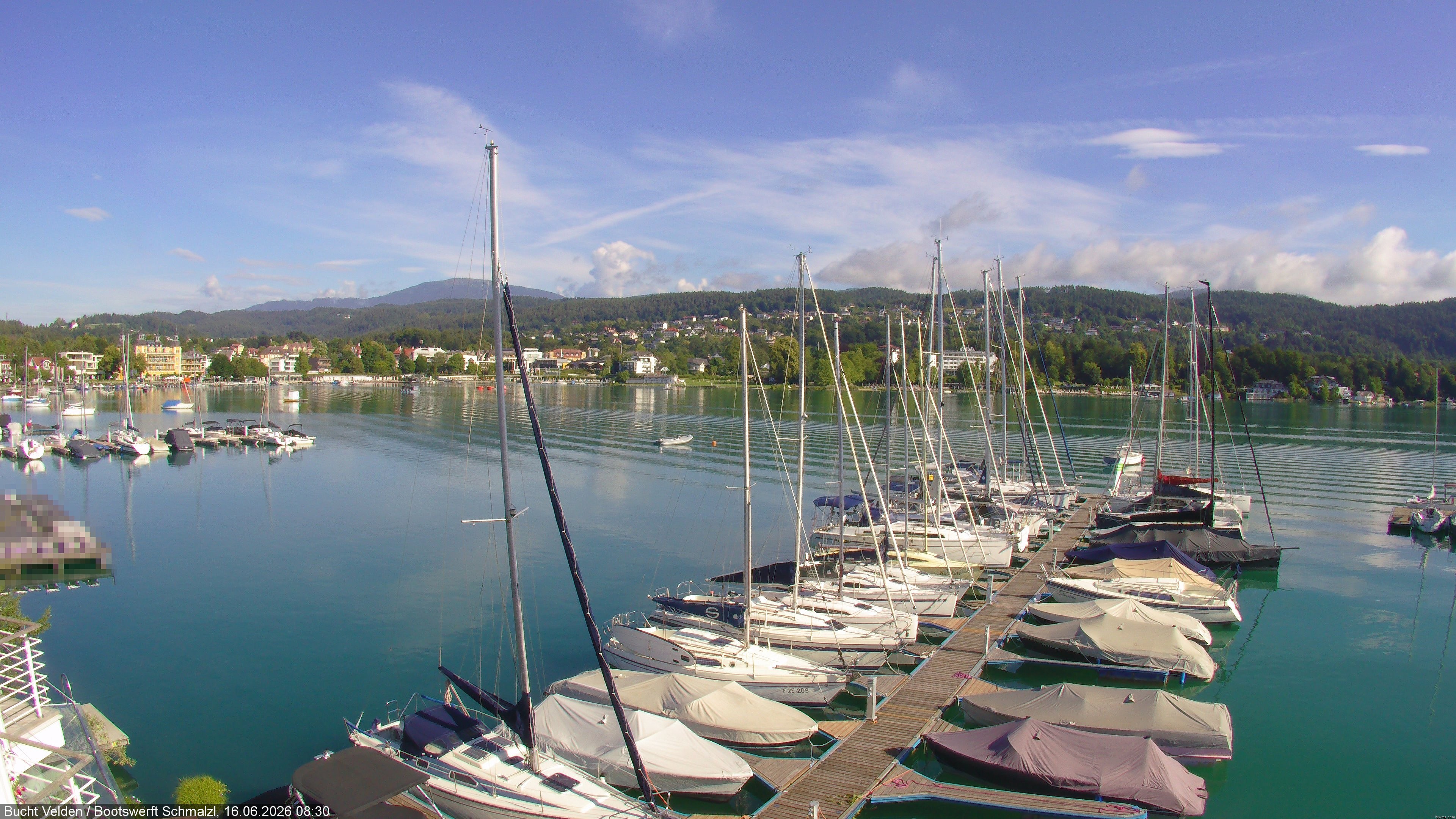 Archiv Foto Webcam Bootswerft Schmalzl - Wörthersee
