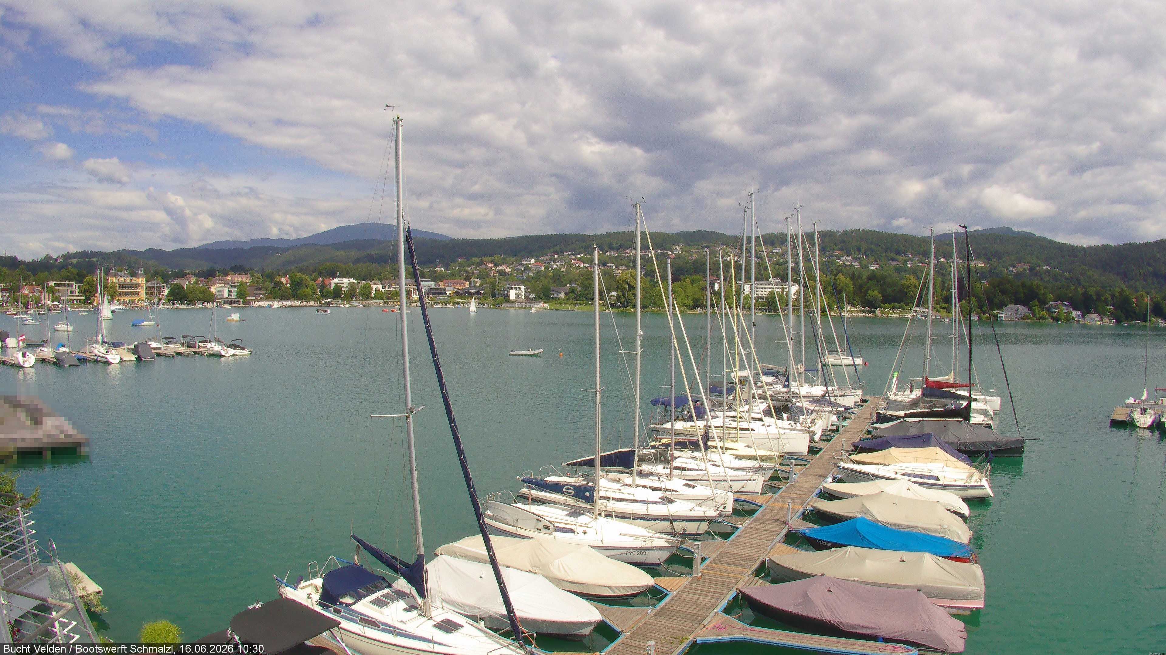 Archiv Foto Webcam Bootswerft Schmalzl - Wörthersee