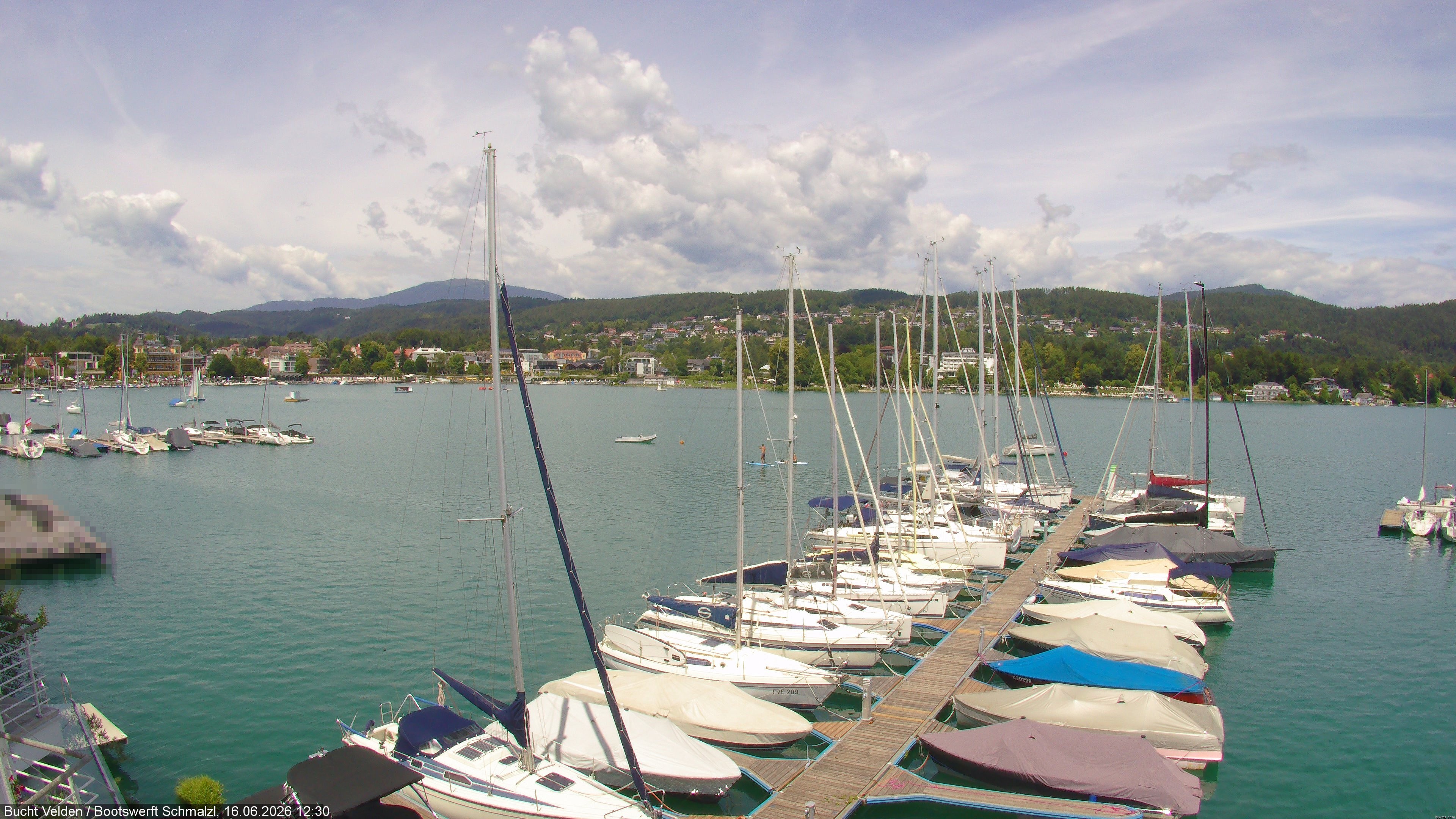 Archiv Foto Webcam Bootswerft Schmalzl - Wörthersee