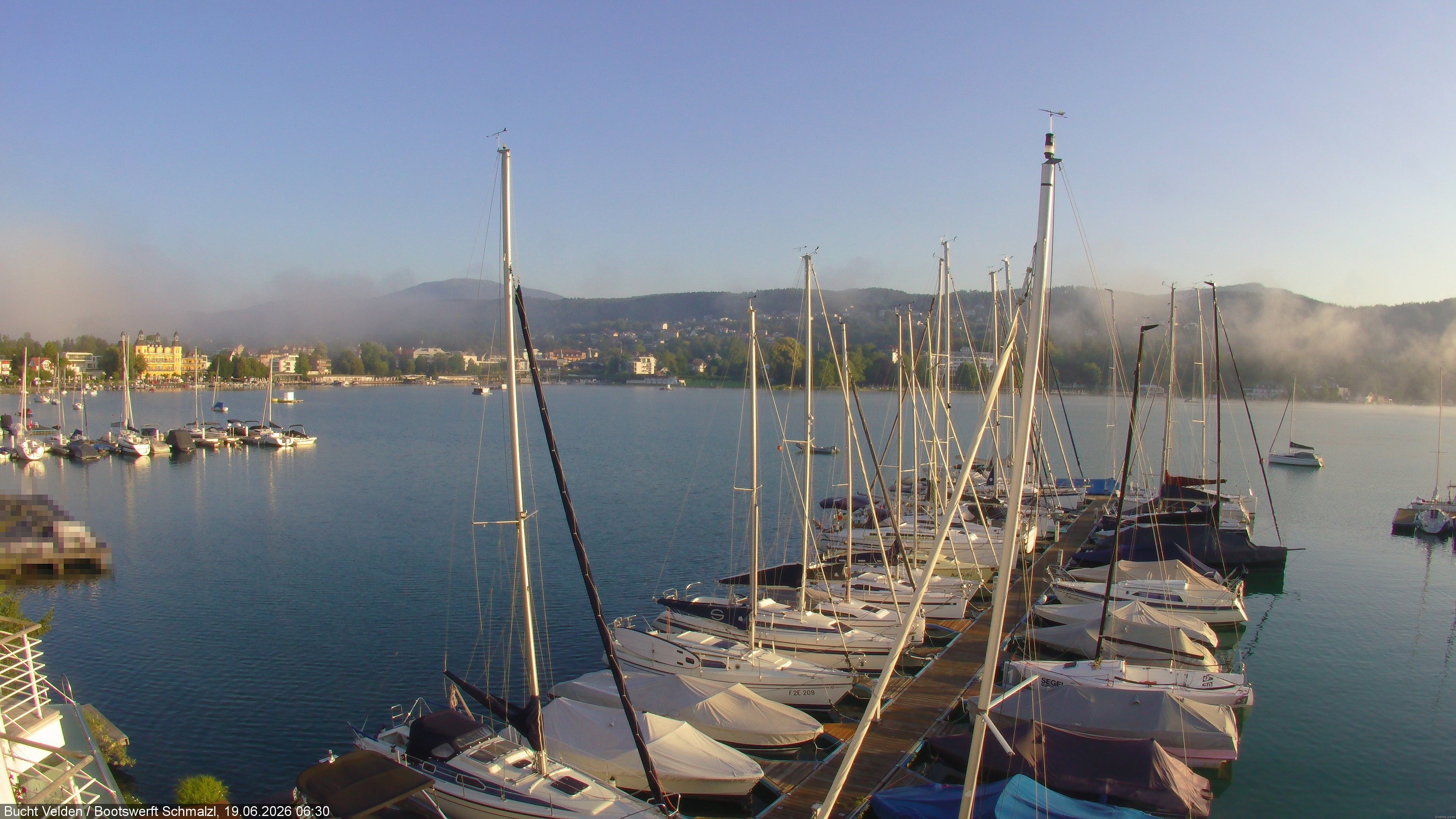 Archiv Foto Webcam Bootswerft Schmalzl - Wörthersee