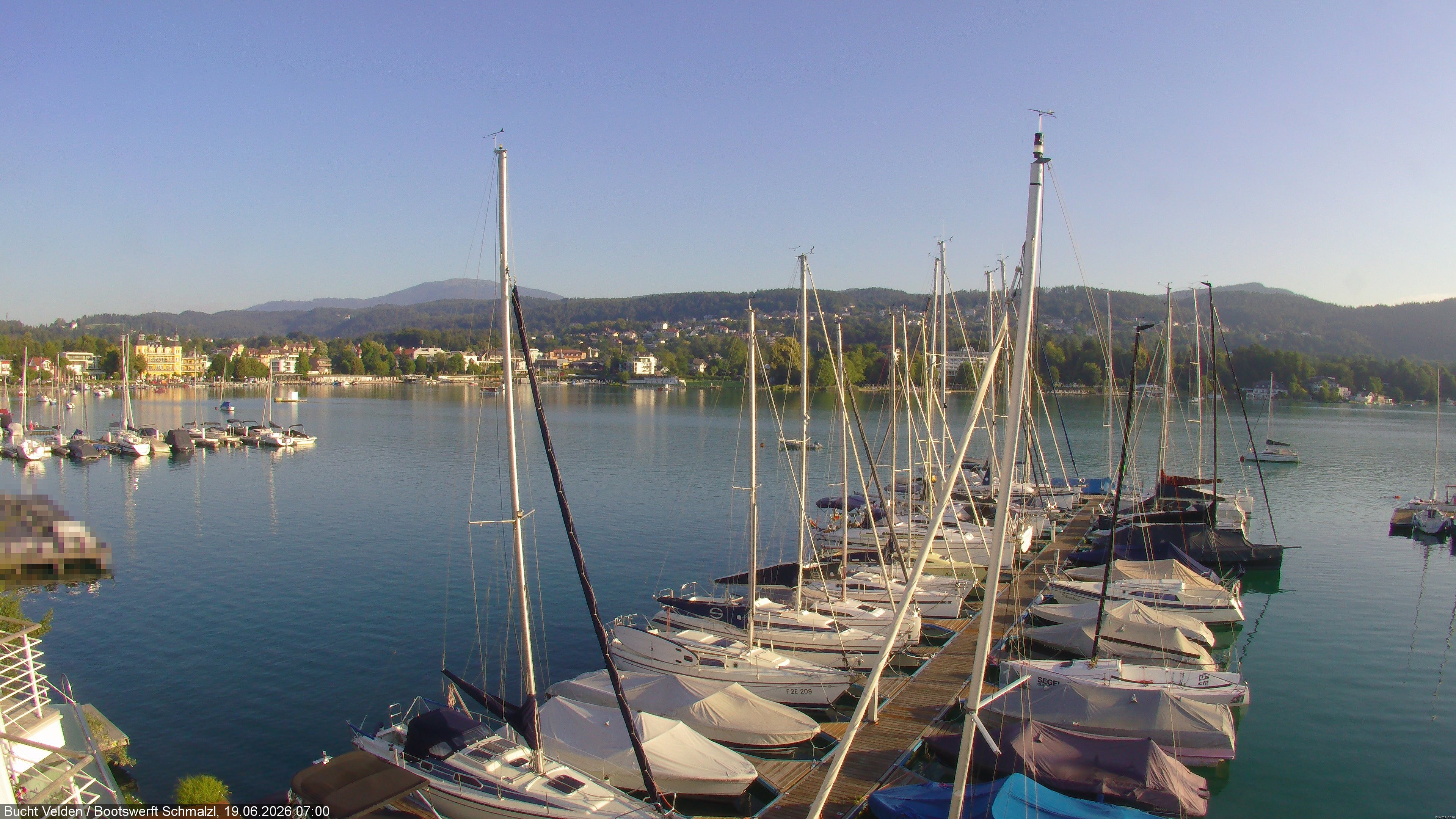 Archiv Foto Webcam Bootswerft Schmalzl - Wörthersee