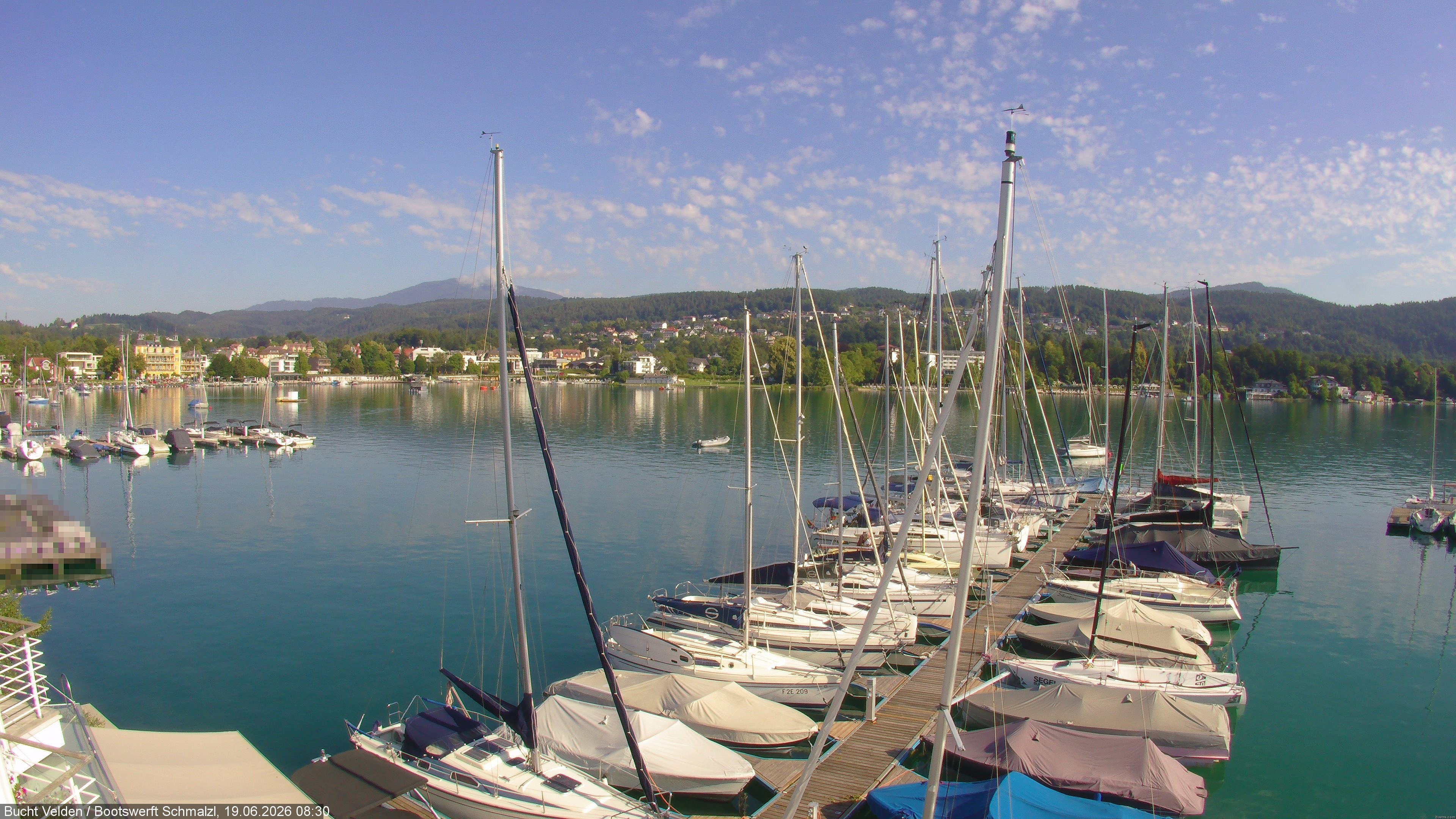 Archiv Foto Webcam Bootswerft Schmalzl - Wörthersee