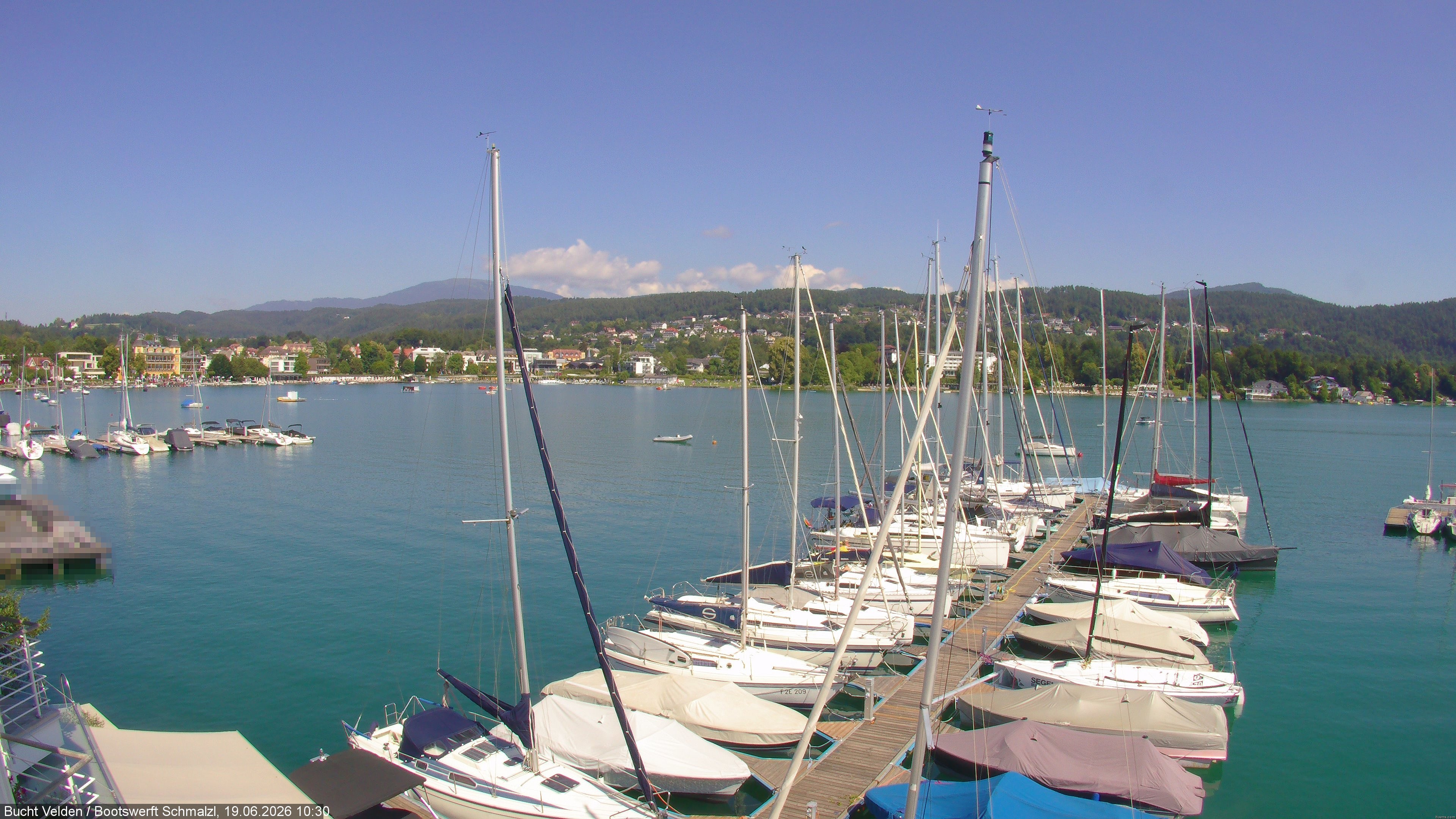 Archiv Foto Webcam Bootswerft Schmalzl - Wörthersee