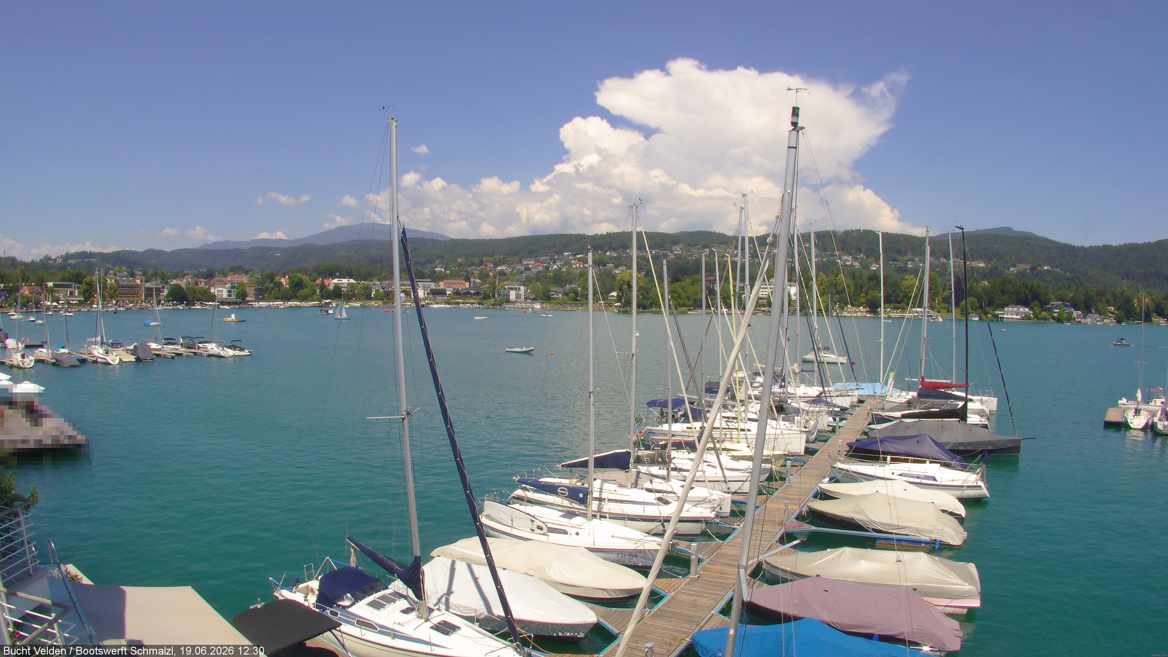Archiv Foto Webcam Bootswerft Schmalzl - Wörthersee