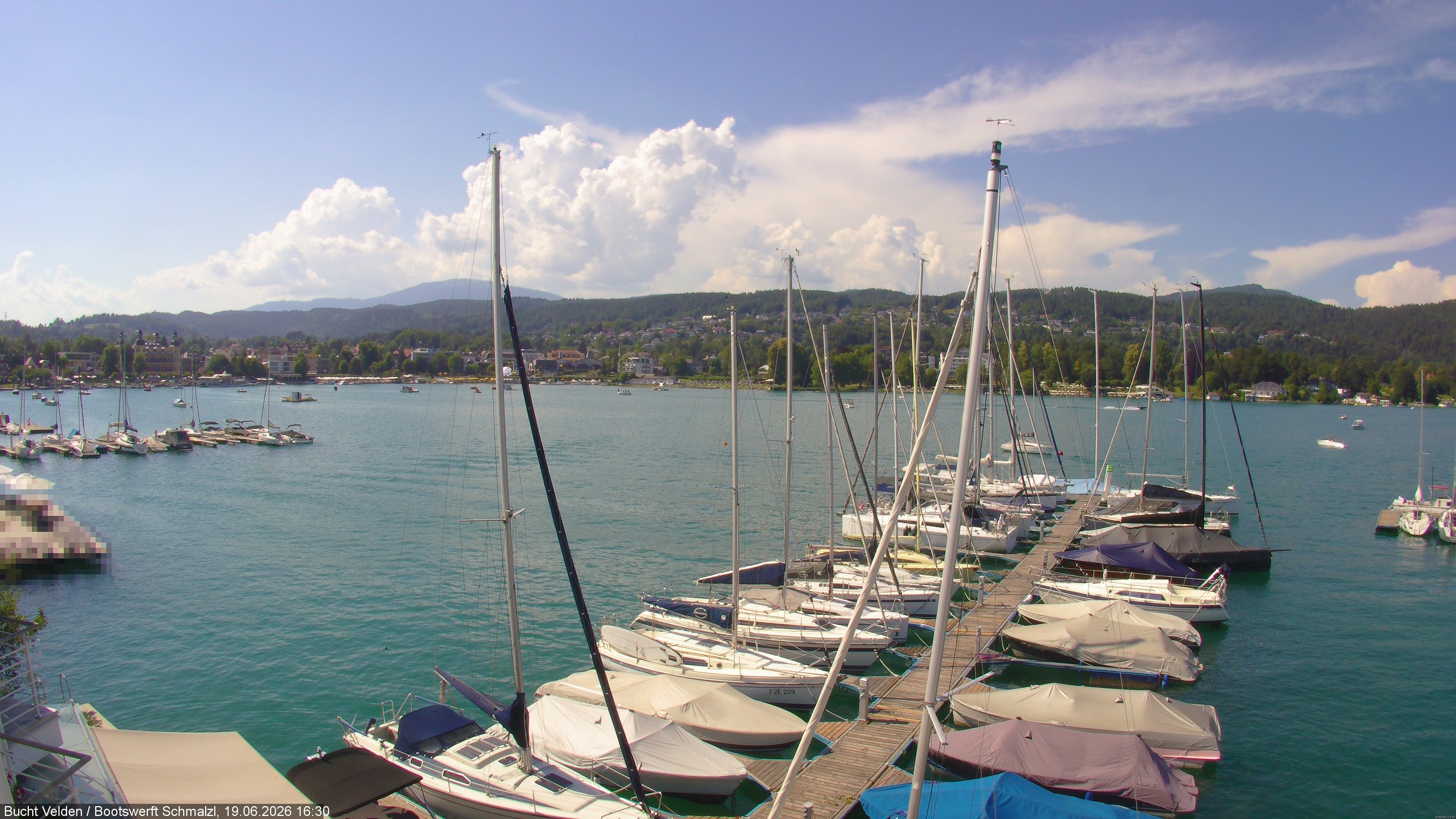 Archiv Foto Webcam Bootswerft Schmalzl - Wörthersee