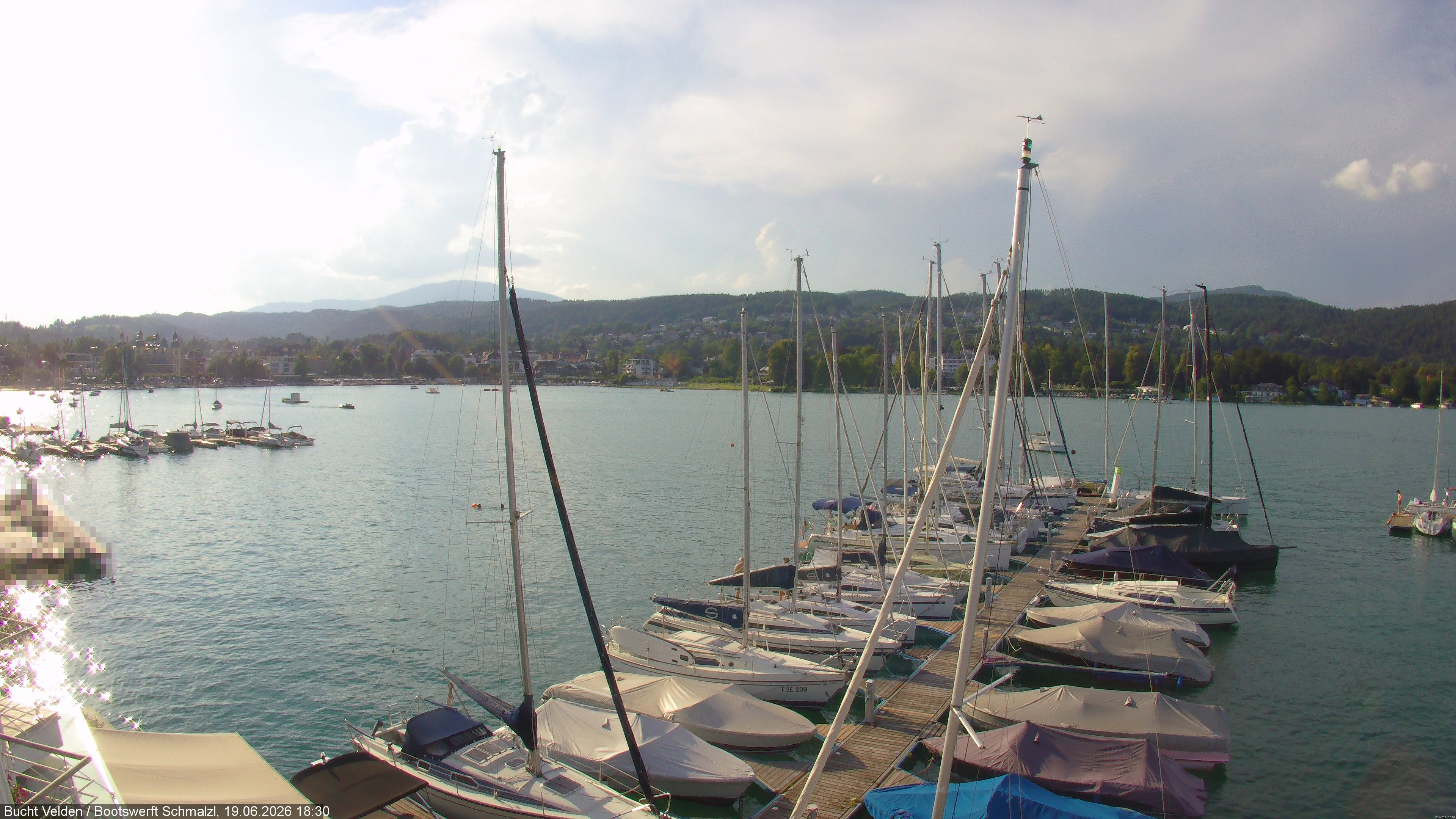 Archiv Foto Webcam Bootswerft Schmalzl - Wörthersee