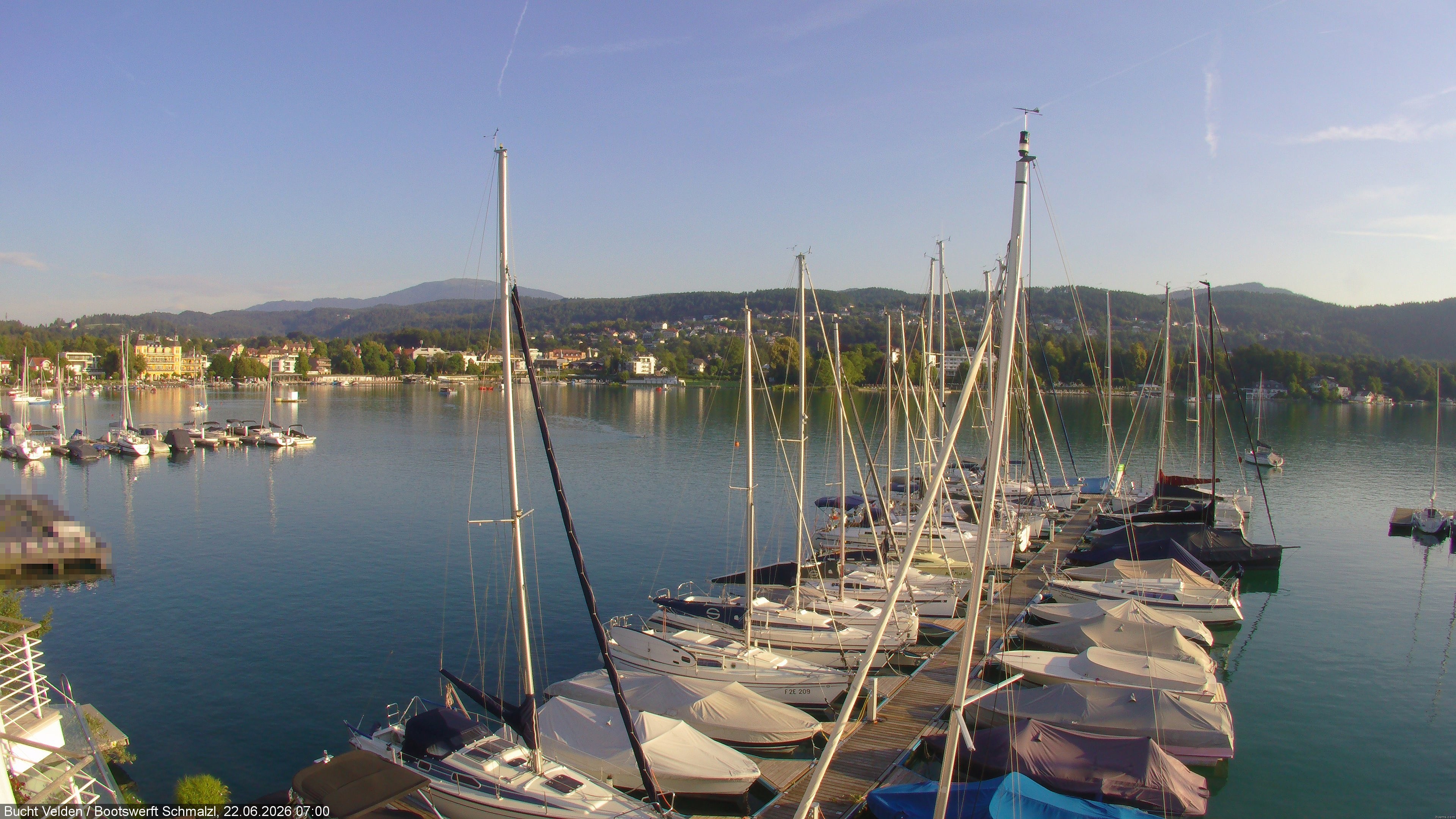 Archiv Foto Webcam Bootswerft Schmalzl - Wörthersee