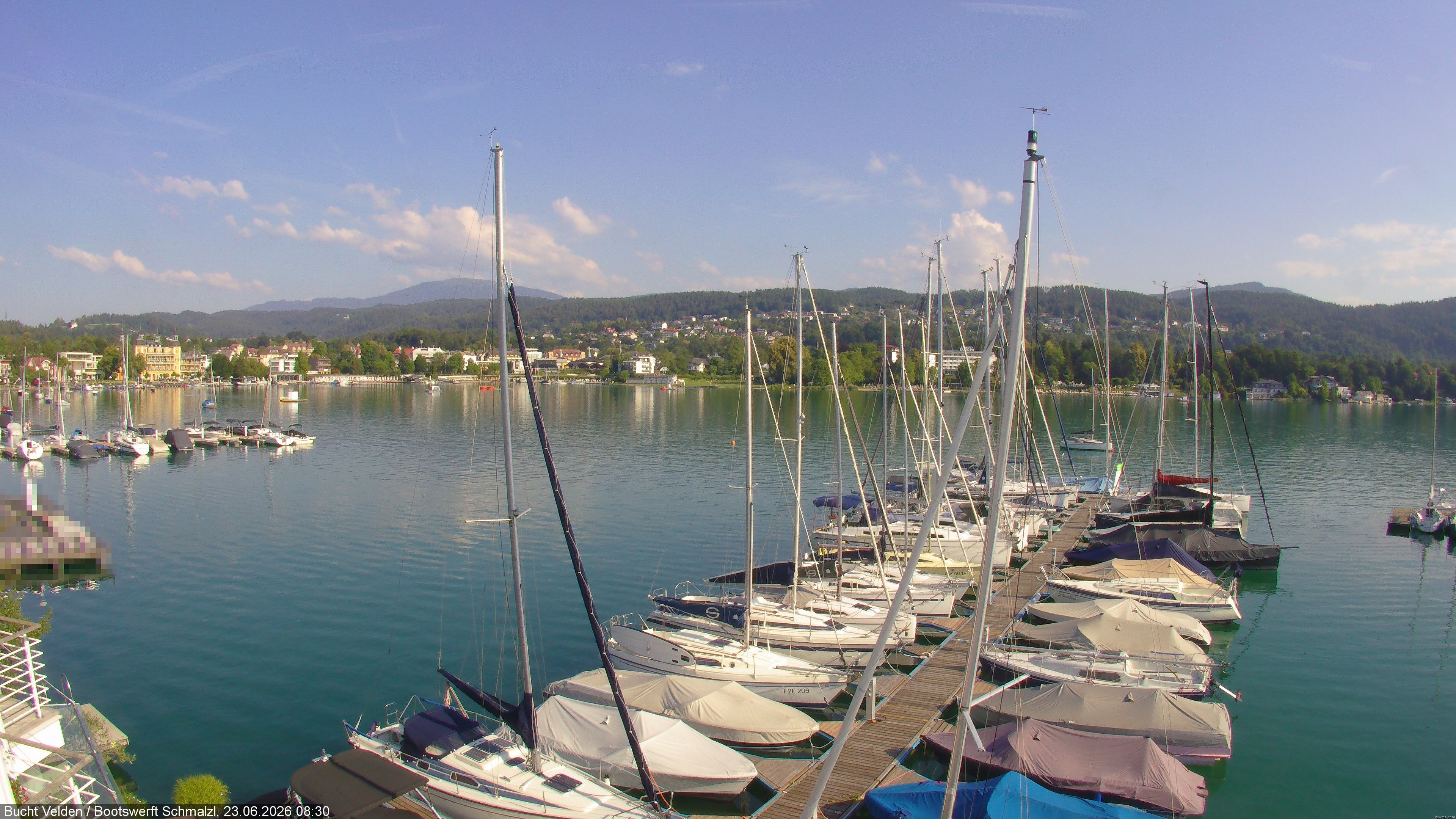 Archiv Foto Webcam Bootswerft Schmalzl - Wörthersee