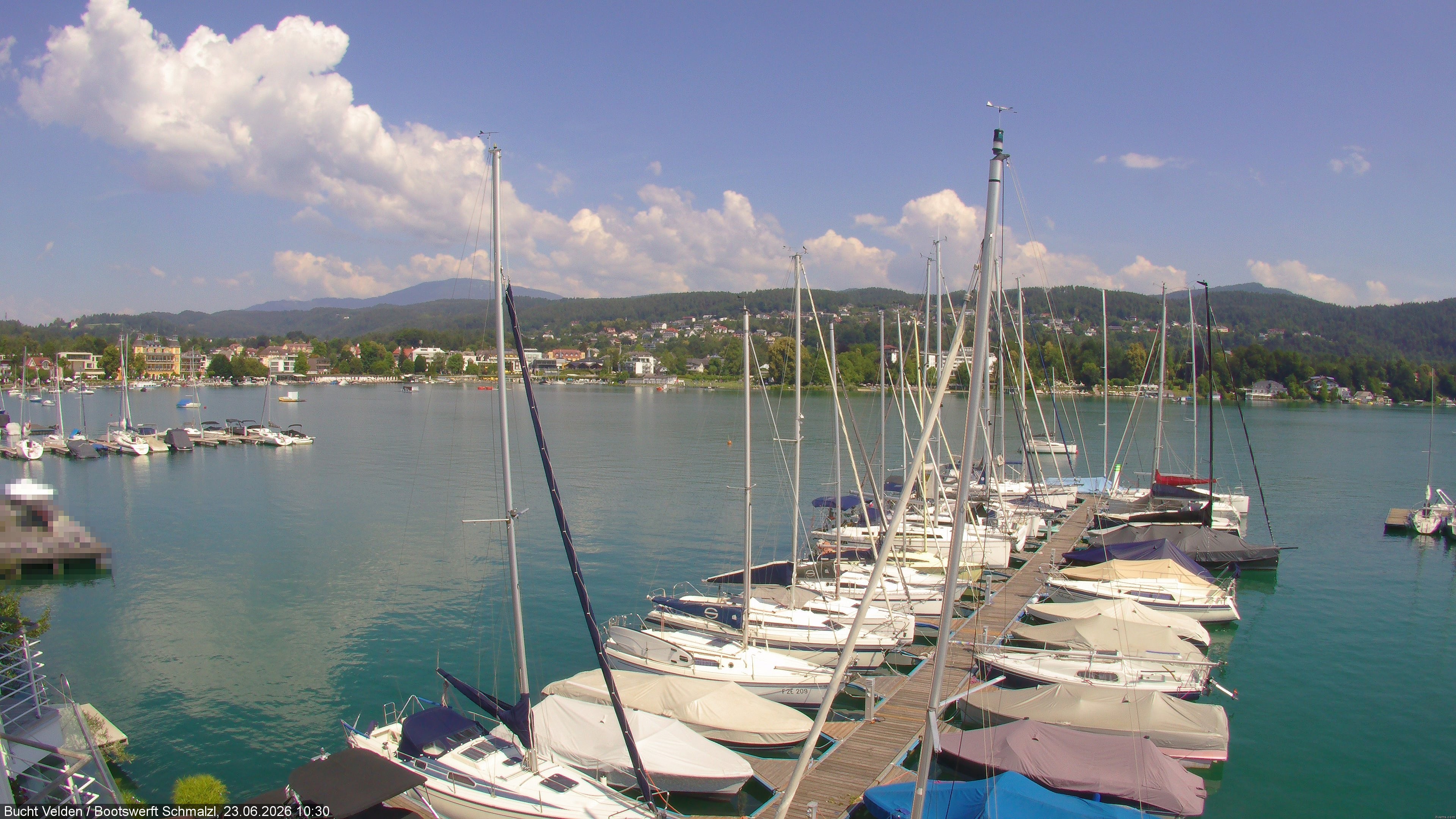 Archiv Foto Webcam Bootswerft Schmalzl - Wörthersee