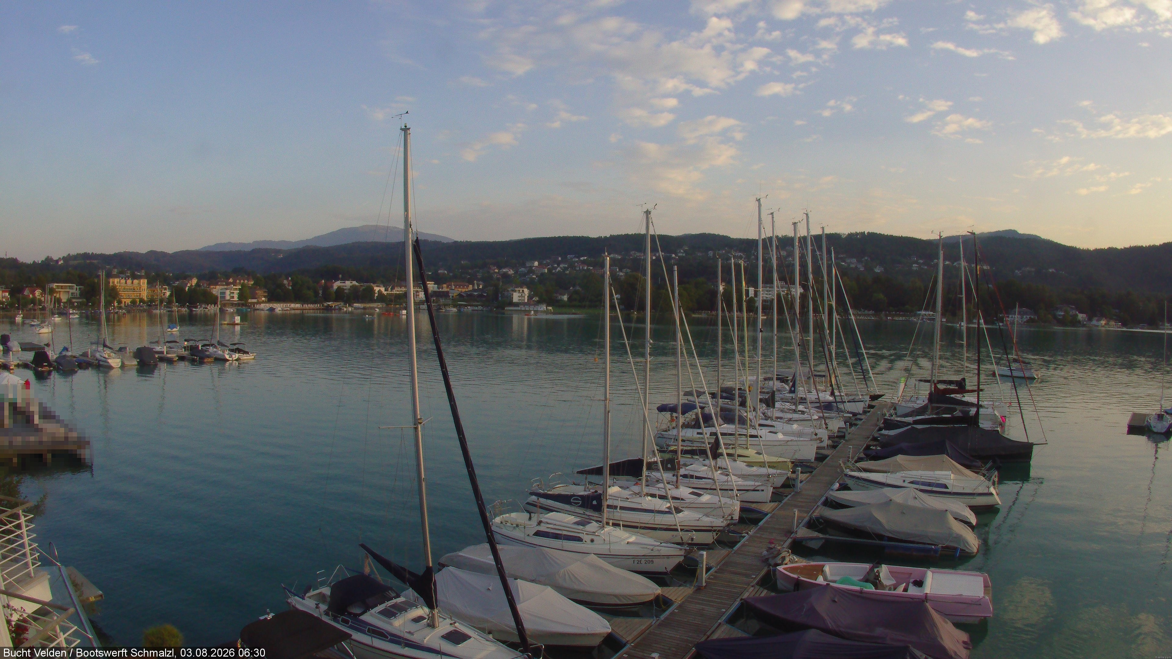 Archiv Foto Webcam Bootswerft Schmalzl - Wörthersee