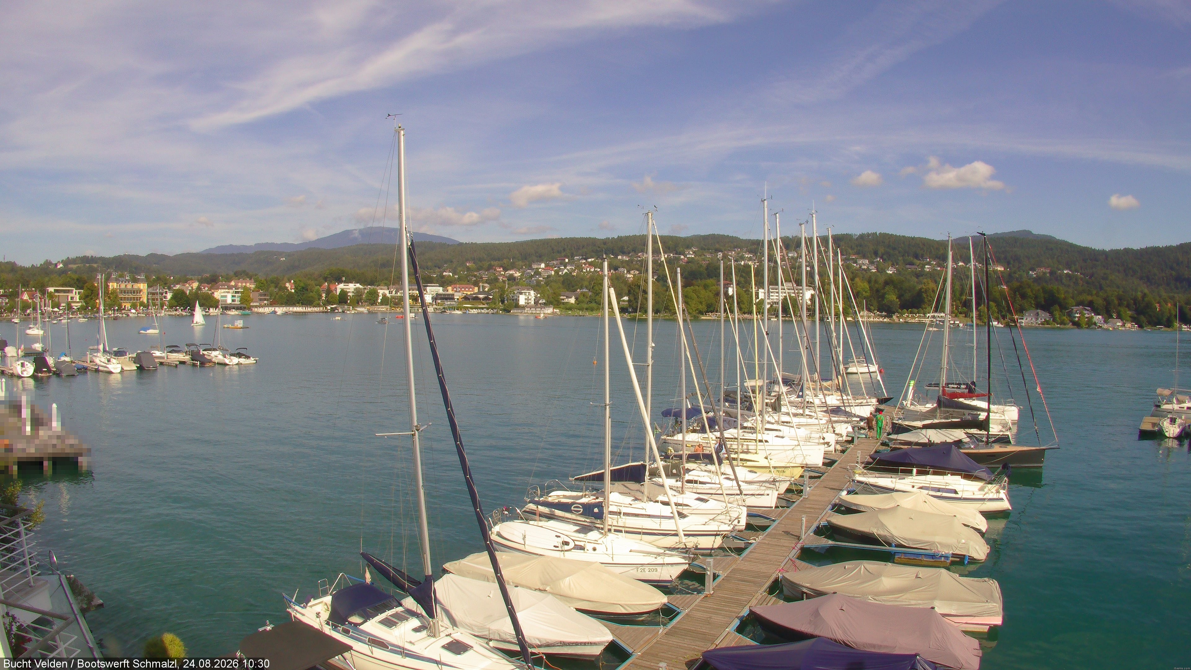 Archiv Foto Webcam Bootswerft Schmalzl - Wörthersee