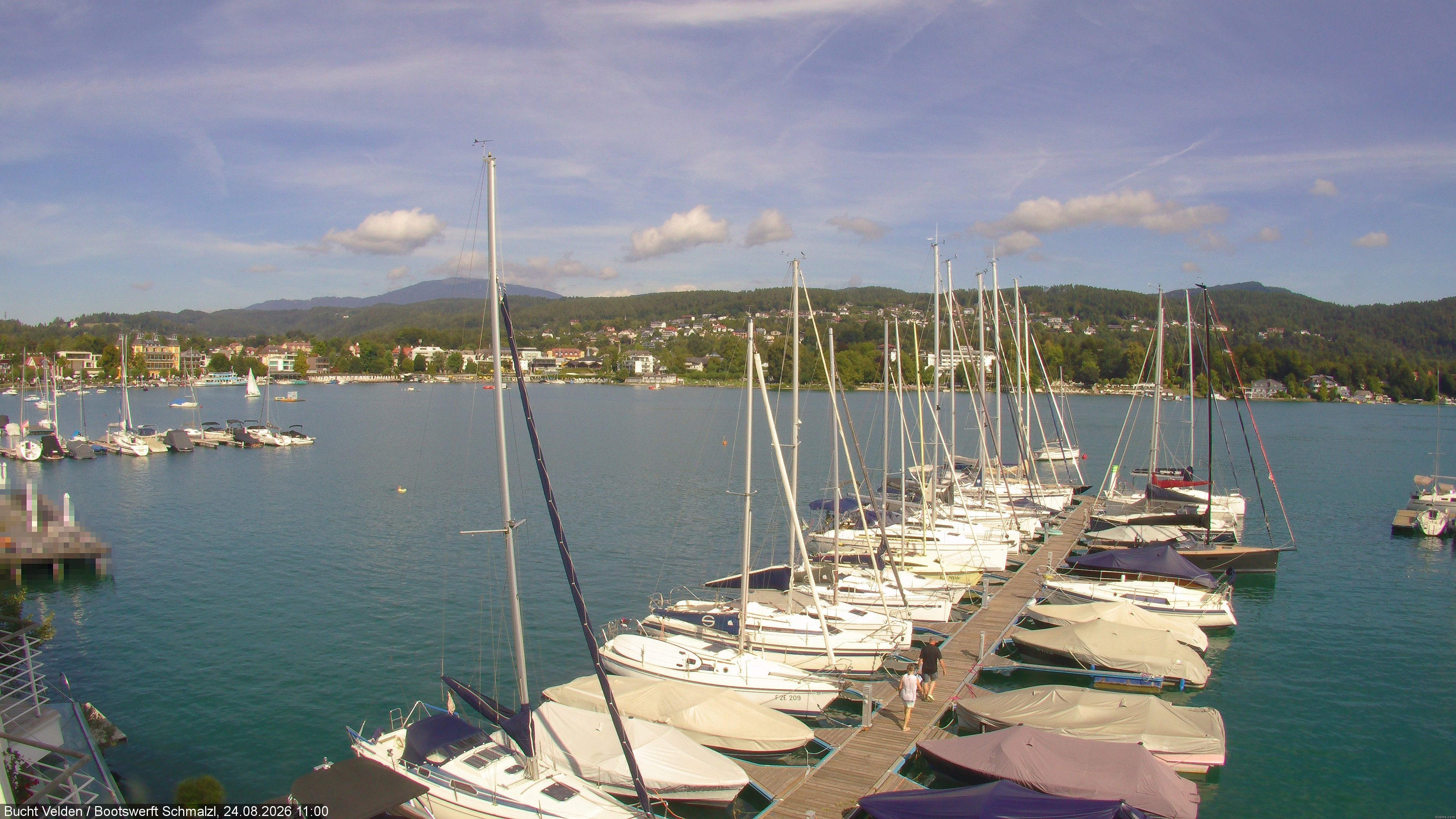 Archiv Foto Webcam Bootswerft Schmalzl - Wörthersee
