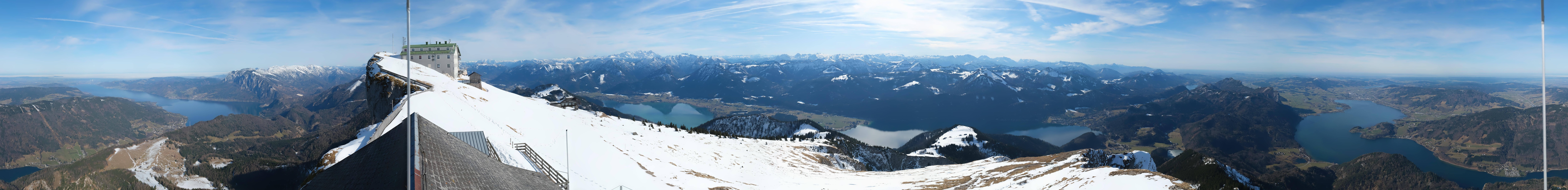 Archived image Webcam Panoramic View, Mount Schafberg
