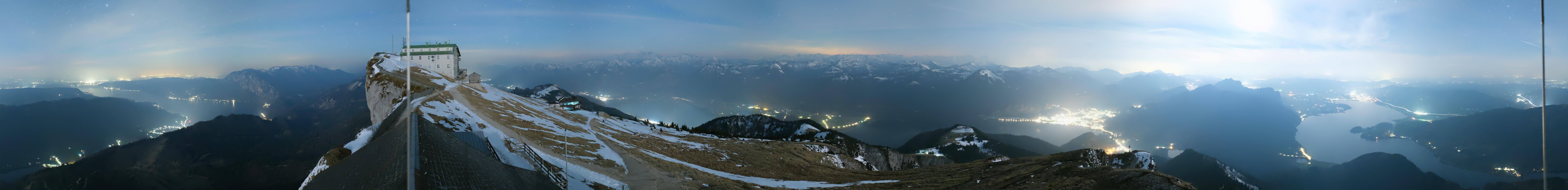 Archived image Webcam Panoramic View, Mount Schafberg