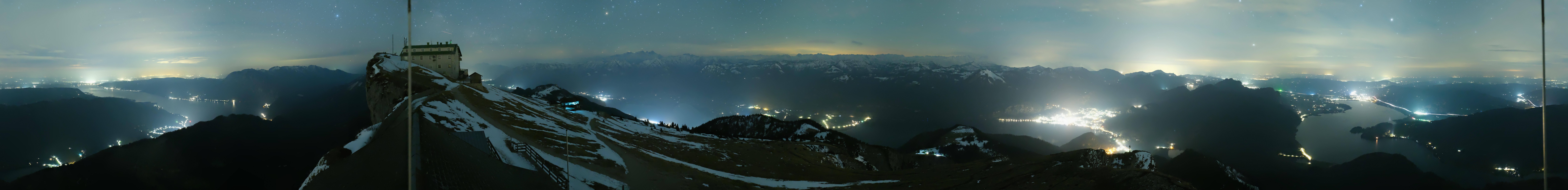 Archived image Webcam Panoramic View, Mount Schafberg