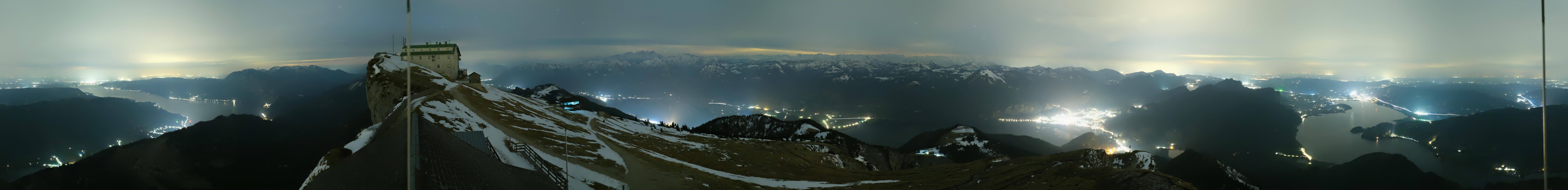 Archived image Webcam Panoramic View, Mount Schafberg