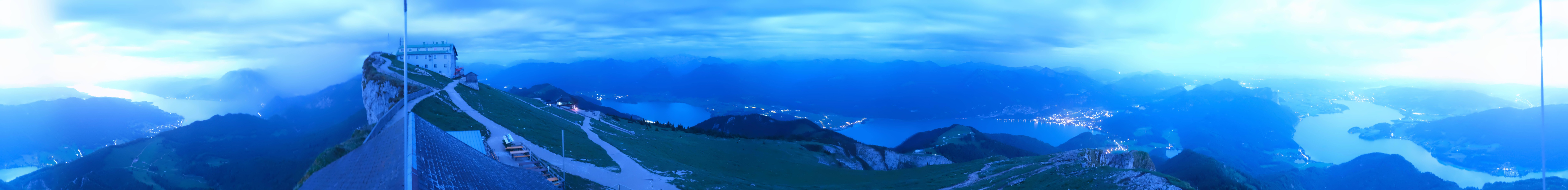 Archived image Webcam Panoramic View, Mount Schafberg