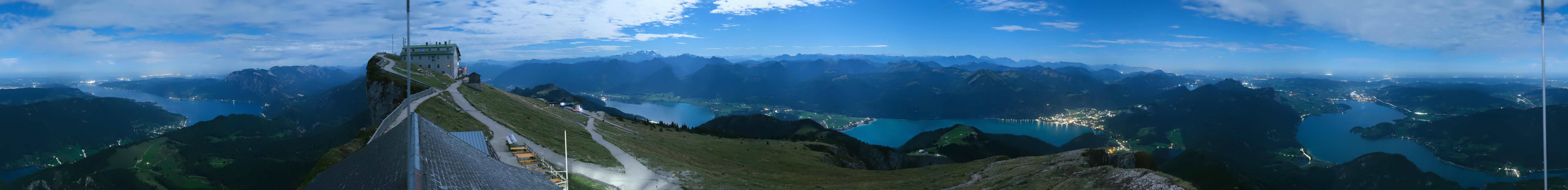 Archived image Webcam Panoramic View, Mount Schafberg