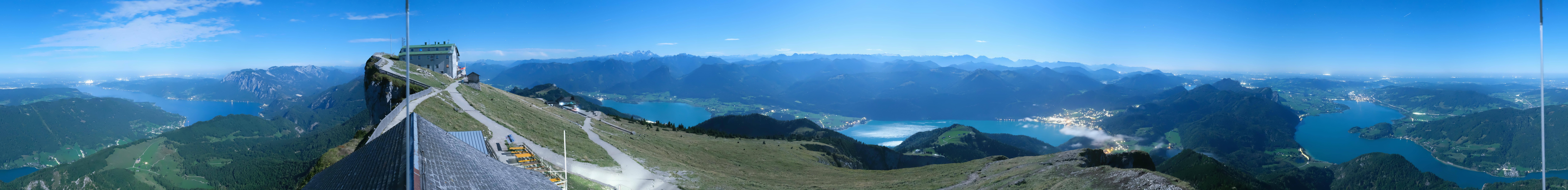 Archived image Webcam Panoramic View, Mount Schafberg