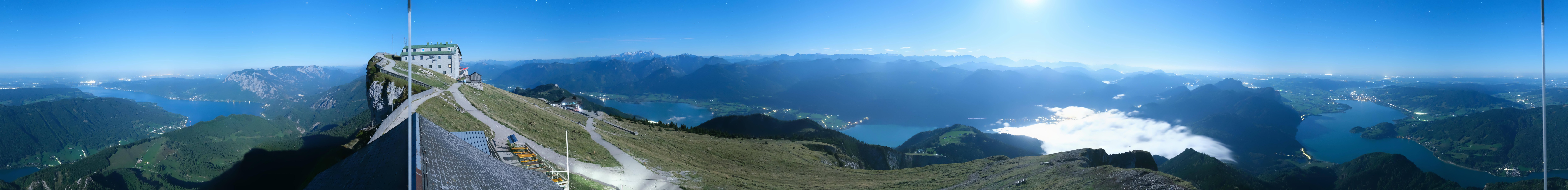 Archived image Webcam Panoramic View, Mount Schafberg