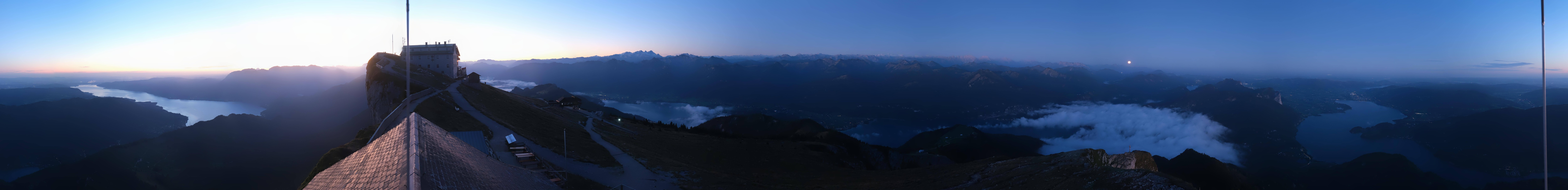 Archived image Webcam Panoramic View, Mount Schafberg