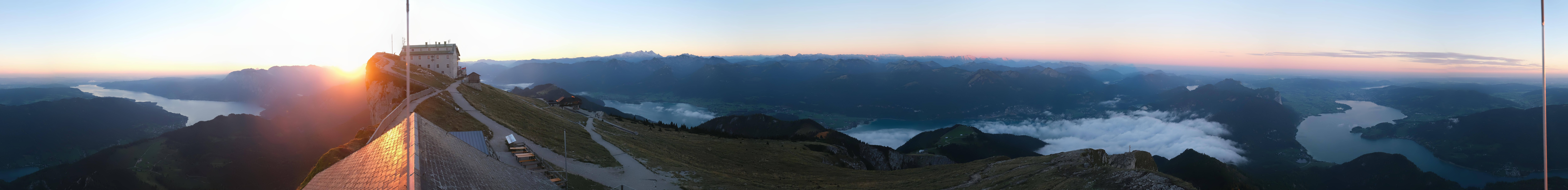 Archived image Webcam Panoramic View, Mount Schafberg