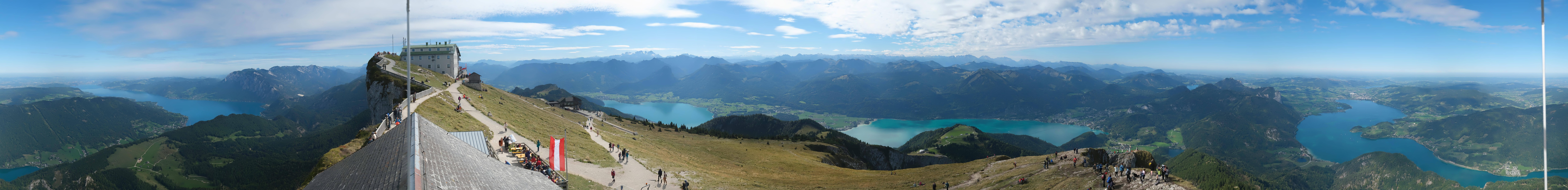 Archived image Webcam Panoramic View, Mount Schafberg