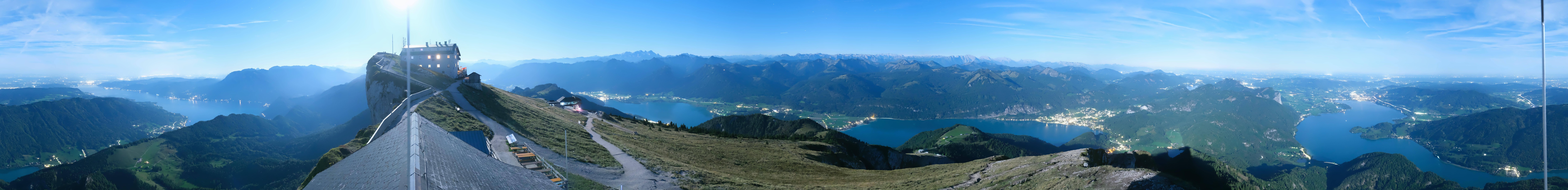 Archived image Webcam Panoramic View, Mount Schafberg