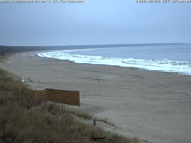 Archived image Webcam Beach of Usedom, near Trassenheide and Karlshagen