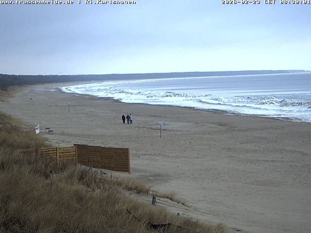Archived image Webcam Beach of Usedom, near Trassenheide and Karlshagen
