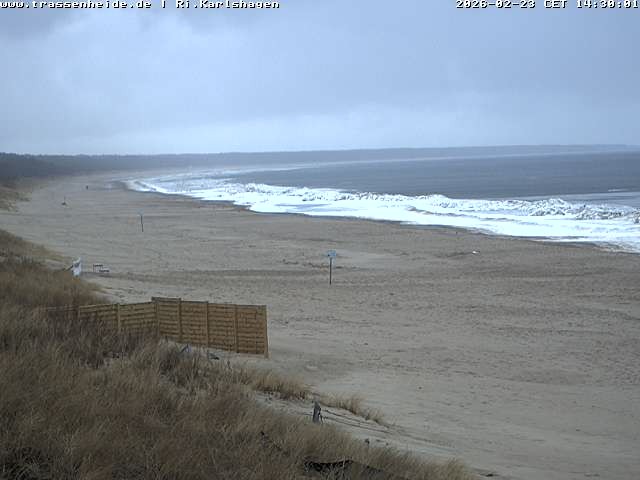 Archiv Foto Webcam Usedom: Strand von Karlshagen und Trassenheide