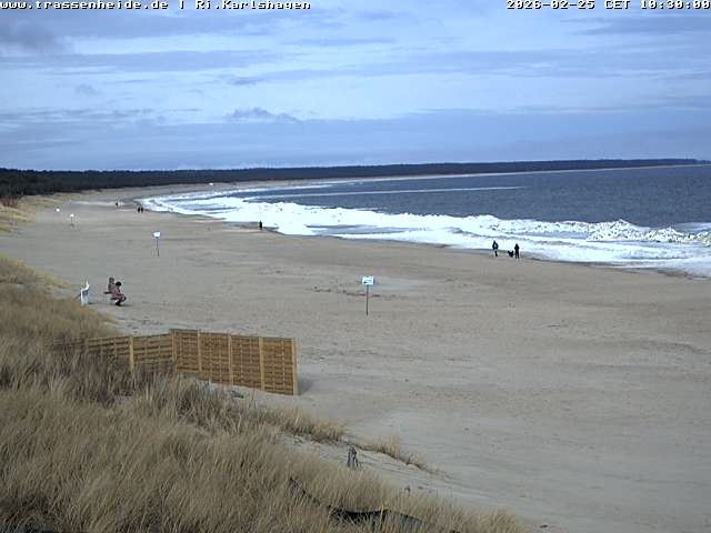 Archiv Foto Webcam Usedom: Strand von Karlshagen und Trassenheide