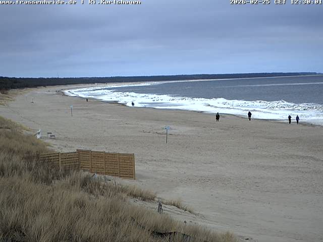 Archiv Foto Webcam Usedom: Strand von Karlshagen und Trassenheide