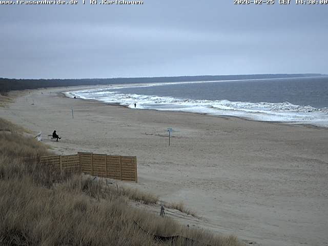 Archiv Foto Webcam Usedom: Strand von Karlshagen und Trassenheide